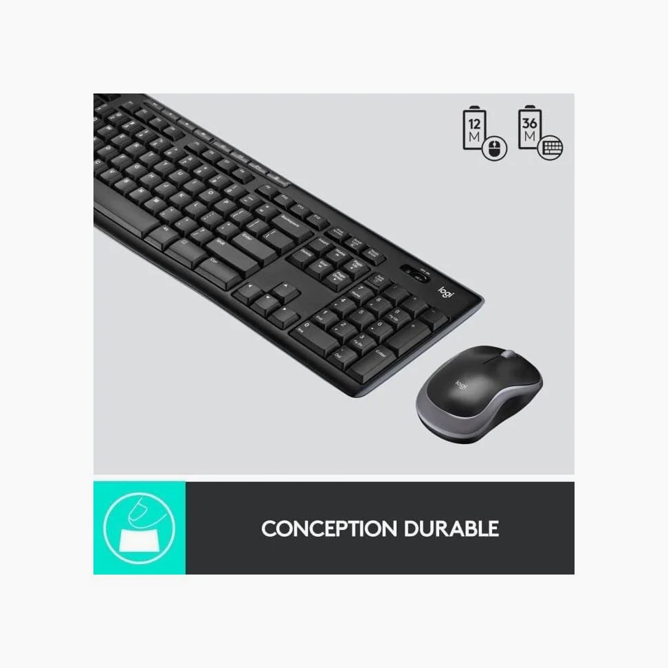 Logitech MK270 tastiera e mouse wireless COMBO - FRA AZERTY