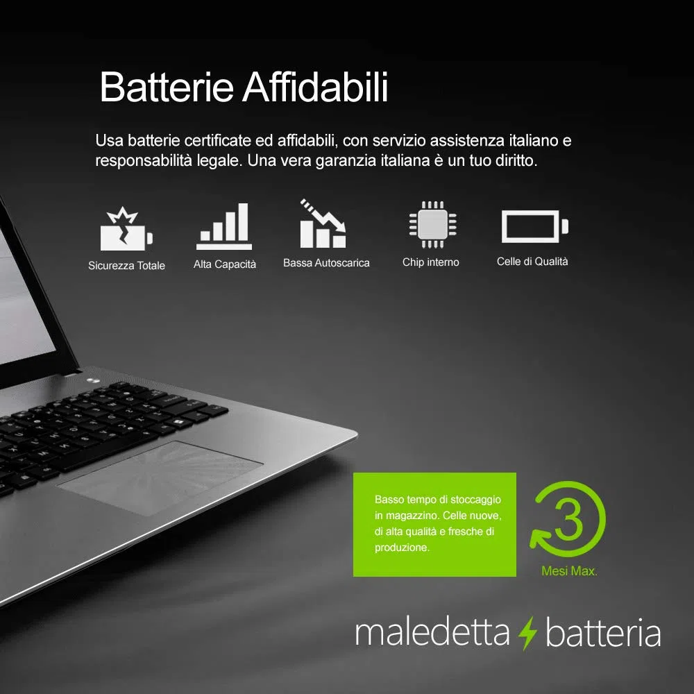 Batteria MaledettaBatteria 6 celle 5200mAh di alta qualità per ASUS K53 K53E X54C X53S X53 K53S X53E, 10,8-11,1 V A32-K53 A41-K53 A42-K53