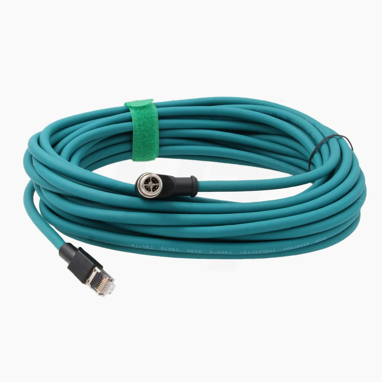 HangTon Cavo Ethernet ad angolo retto M12 a 8 pin con codice X maschio a RJ45 CAT7e per rete di sensori per telecamere industriali Cognex (10m)