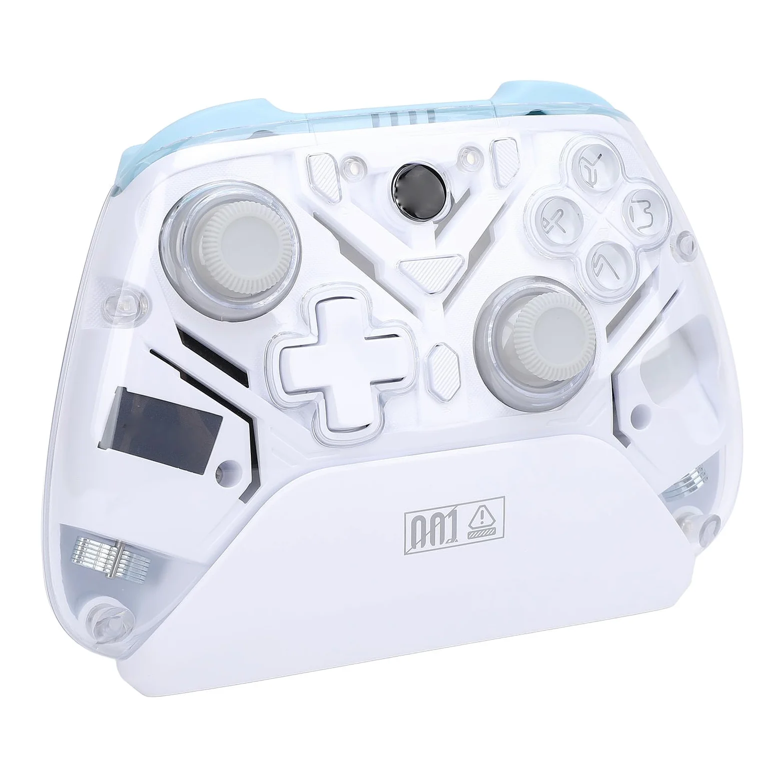 Bewinner Controller di Gioco Wireless da 2,4 G, Grilletto e Joystick Effect Hall, Luci RGB e Turbo, Controller dei Videogiochi per PC per per Android (WHITE)