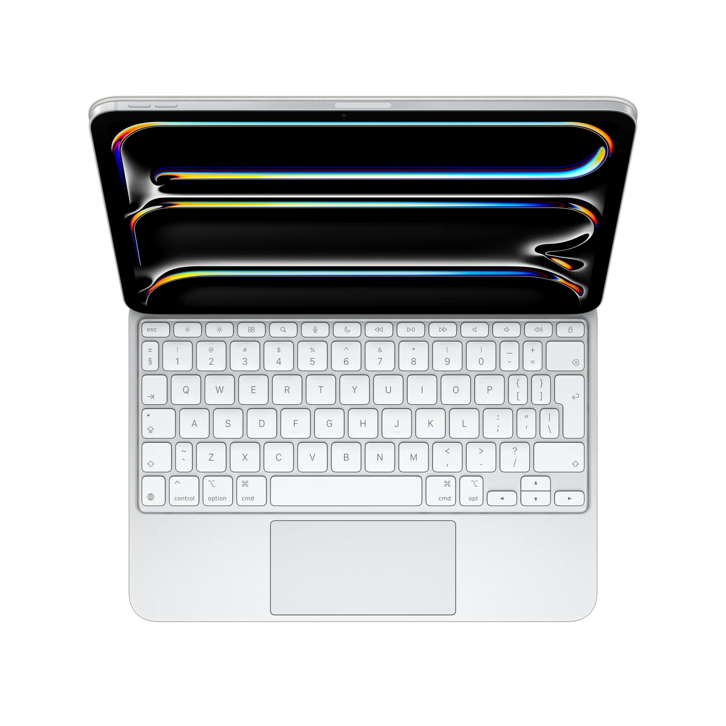 Apple Magic Keyboard (per iPad Pro 11-pollici M4) (QWERTY Inglese) Bianco (Ricondizionato)