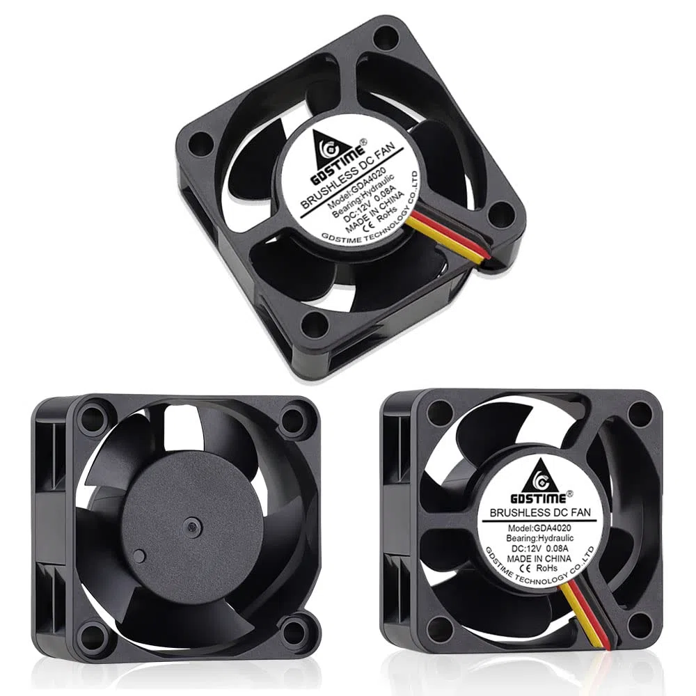 DC 12V 40mm x 20mm Ventola di raffreddamento 3-Pin Brushless Fan Cooler Mini dissipatore di calore