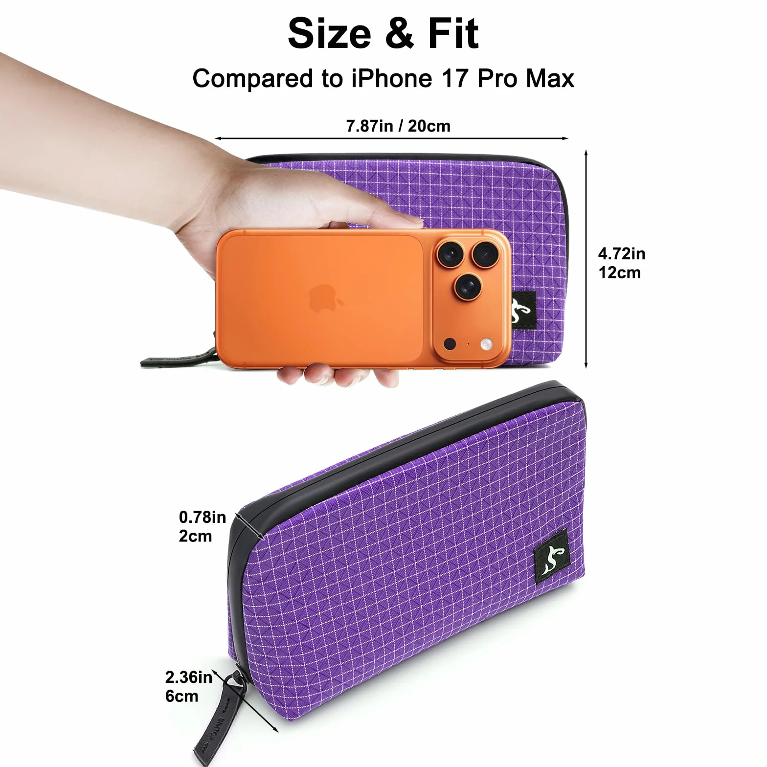 SIMTOP Organizer per cavi piccolo, impermeabile, organizer per cavi da viaggio, borsa elettronica da viaggio, per cavo di ricarica USB, mouse, caricabatterie, accessori per cellulare, power bank, s