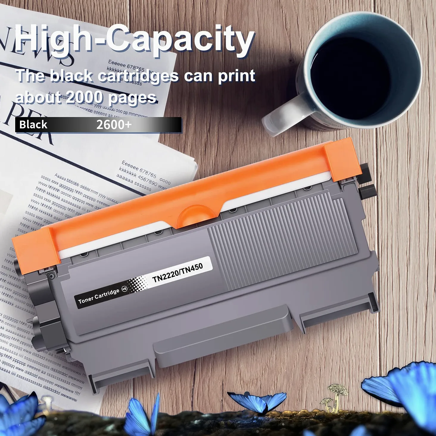 LOSMANN 2x Toner & 1x Tamburo compatibile per Brother TN2220 TN2010 DR2200 per Brother DCP-7055 DCP-7055W DCP-7057 DCP-7060D DCP-7060N DCP-7065DN DCP-7070DW FAX-2840 HL-2130 HL-2132 HL-2135W