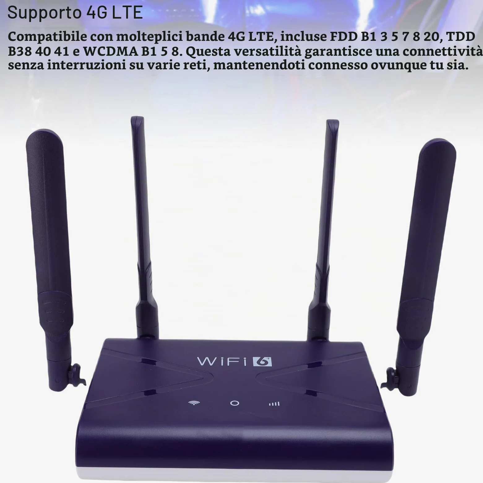 Dpofirs Router da Gioco WiFi 6, Router 4G 5G LTE con Slot per Schede SIM Fino a 32 Dispositivi, Adattatore di Rete Wireless Ad Alta velocità da 300 Mbps per PC per Laptop Telefonico