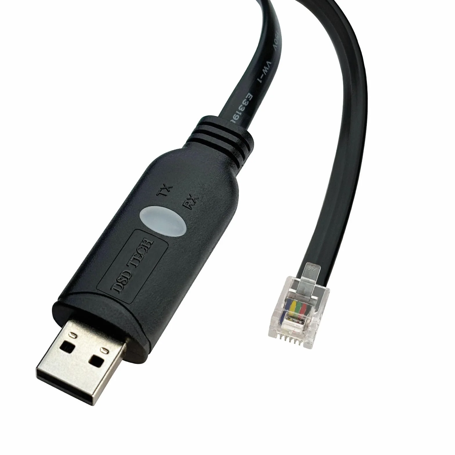 DSD TECH SH-RJ12B Cavo Seriale da USB a RJ12 RJ11 6P4C RS232 Nero