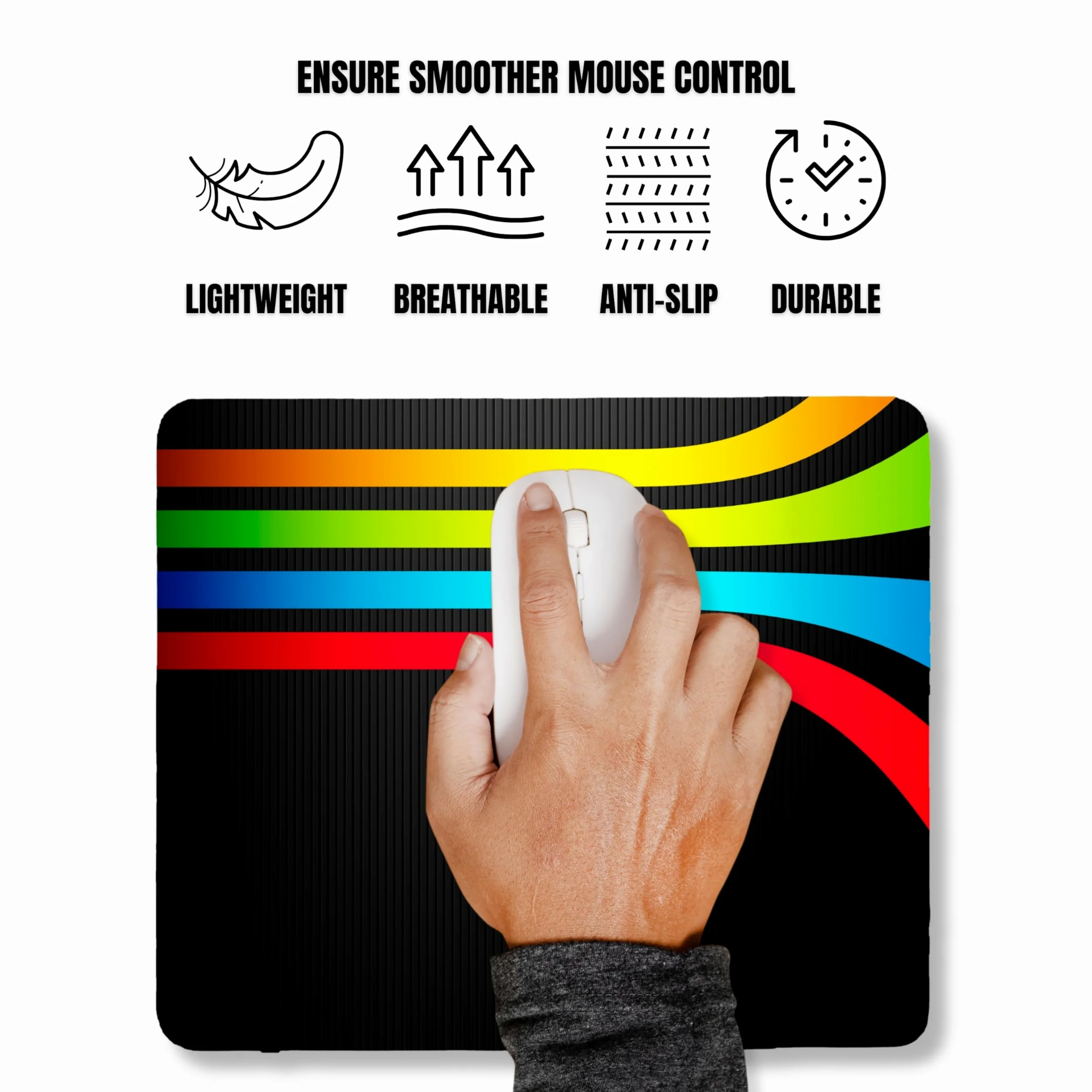50 tappetini per mouse bianchi a sublimazione, rettangolari, per stampa a caldo, con base in gomma antiscivolo per personalizzazione, casa, ufficio, laptop e stampanti a sublimazione