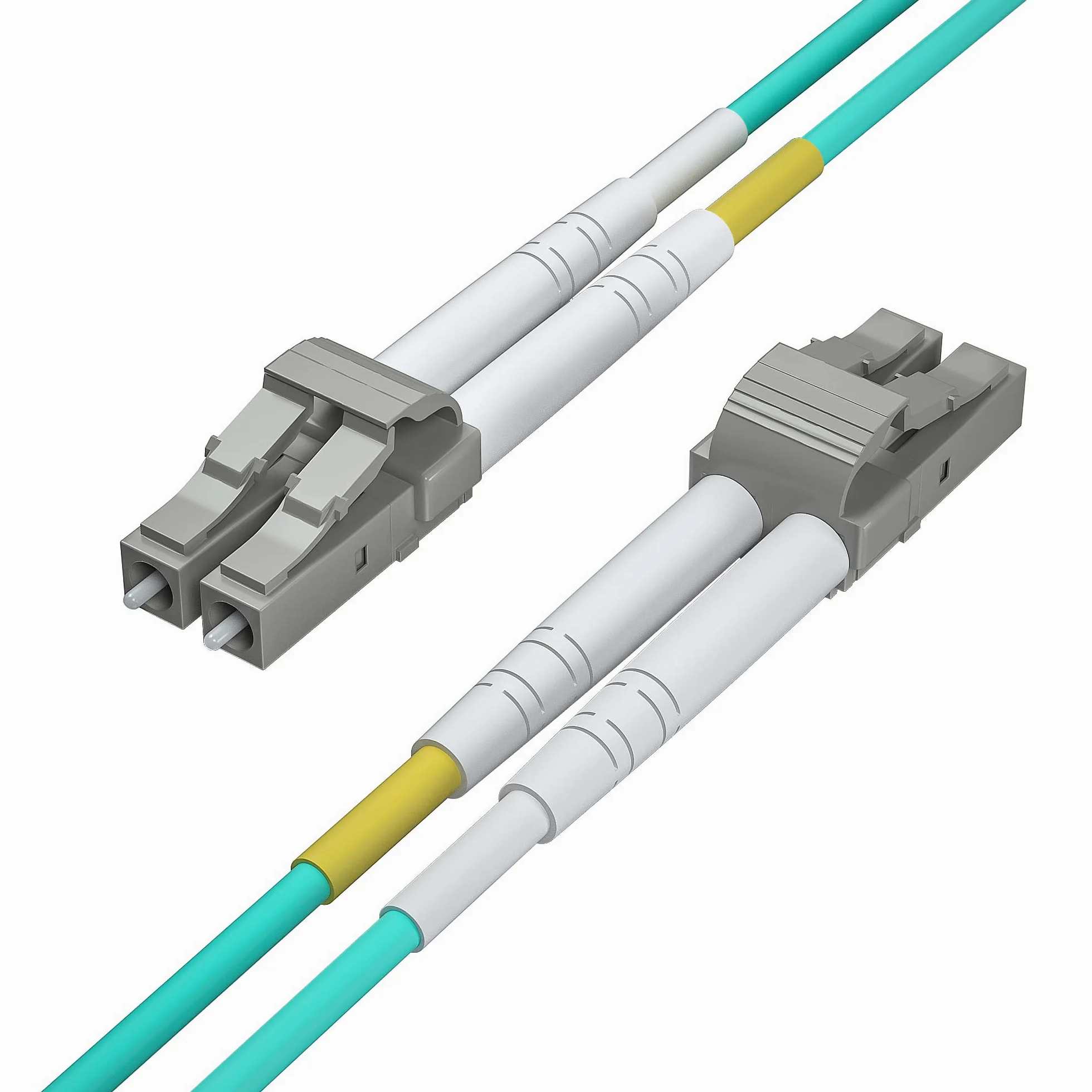 H!Fiber.com OM3 LC a LC Duplex cavo fibra ottica, cavo patch, ponticello multimodale, 10-metro(32.8ft)