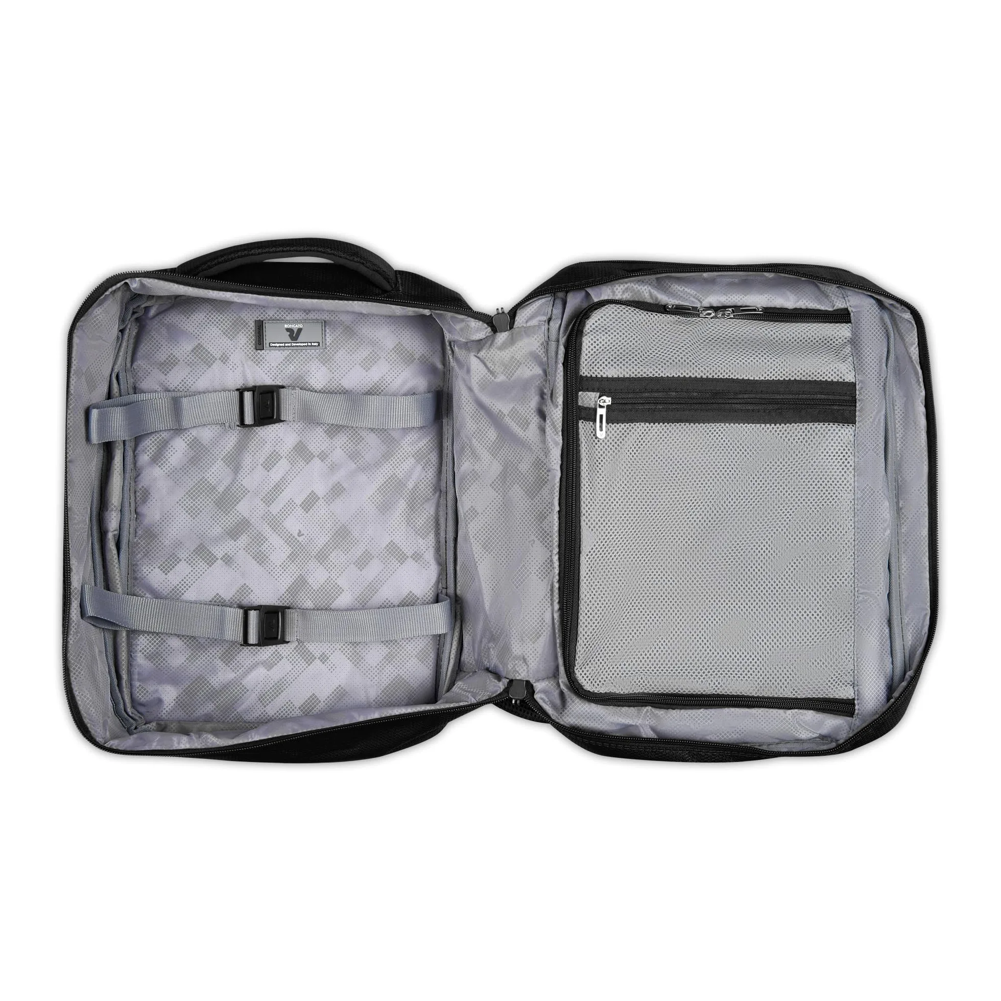 Roncato IRONIK 2.0 Ryanair Zaino da viaggio 40x25x15/20 cm Espandibile - Nero