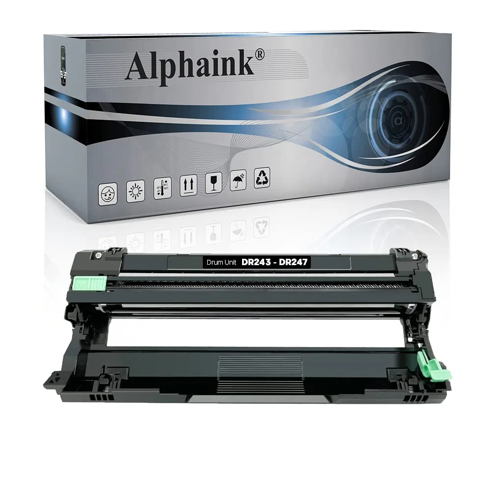 Alphaink Tamburo Nero Compatibile DR-243 DR-247 per Stampanti Brother MFC-L3730CDN MFC-L3750CDW MFC-L3770CDW MFC-L3700 DCP-L3550CDW DCP-L3517CDW DCP-L3500 HL-L3230CDW HL-L3200 HL-L3280CDW