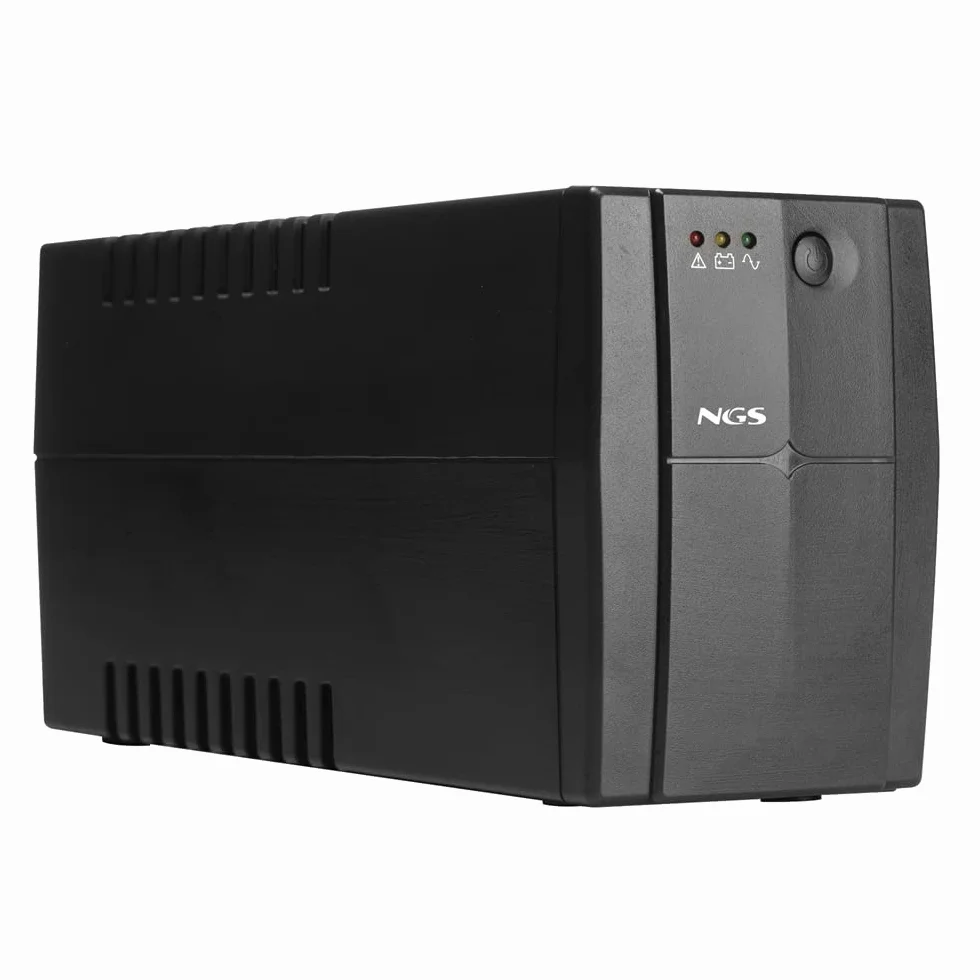 NGS FORTRESS900V3 - Gruppo di continuità UPS, Off Line UPS 600 VA, Tensione a Uscita Stabile di 360W per 2 Prese Schuko