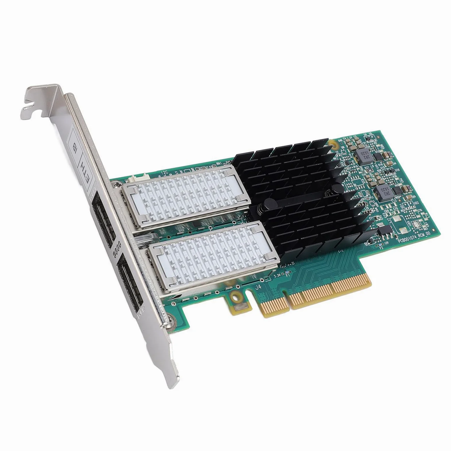 Yctze Scheda di Rete PCI FCCT MCX354A, Adattatore di Rete Ethernet PCIE 3.0 QSFP da 40 Gbs a Doppia Porta, con Motore di Offload Hardware, per Data Center e Server