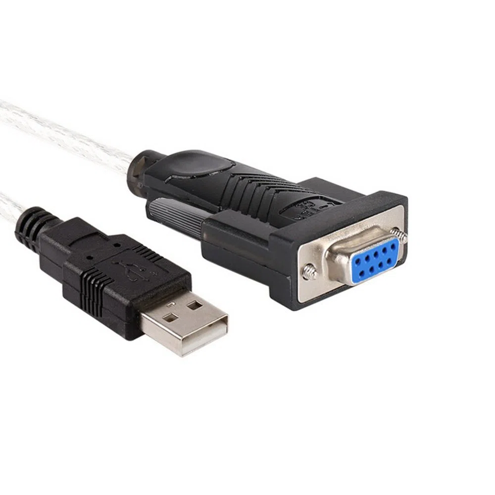 Cooso - Cavo adattatore da USB a RS232, da USB 2.0 maschio a seriale (9 pin) DB-9 RS-232 femmina (chipset FTDI) nero Nero 1.5meters