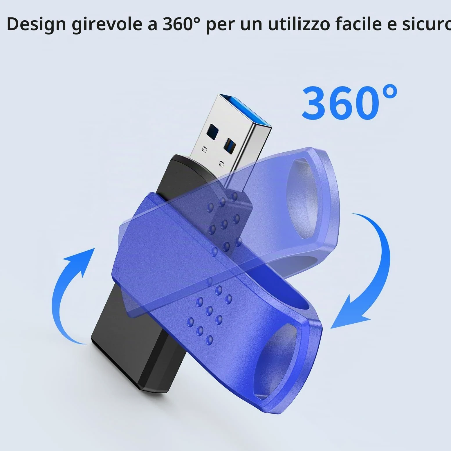 KOOTION Chiavetta USB 64 GB USB 3.0 5 Pezzi Pennetta USB 64GB Piccolo e Leggero Pen Drive 5 Pack Chiavetta 64GB 3.0 Nero Set Penne 64GB Con indicatore LED Para Ordenador/TV/Coche/Player, ect