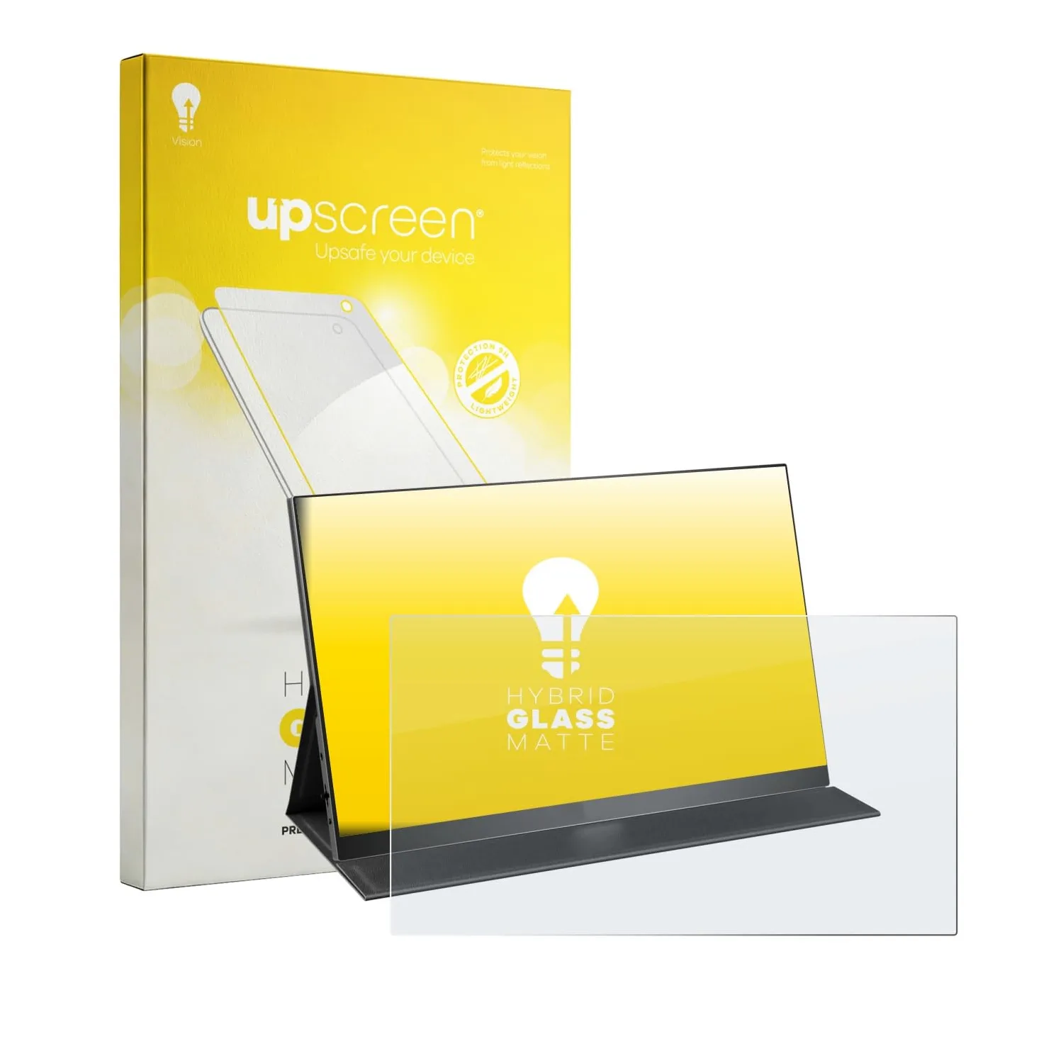 upscreen Pellicola Vetro per Yodoit PTM17 17.3" | , Opaca Protezione Schermo Made in Germany, Anti-Riflesso 9H Durezza Hybrid Glass Antigraffio