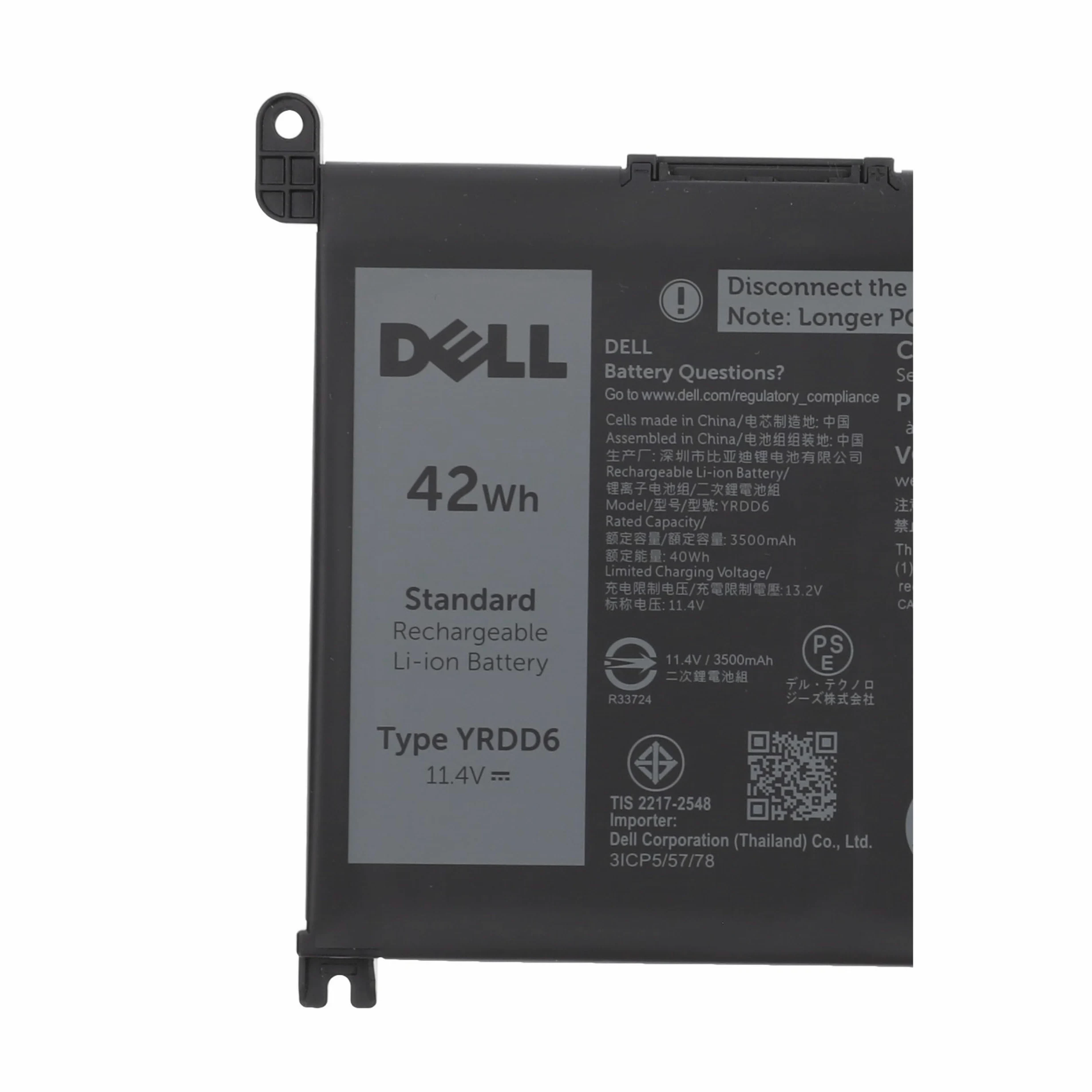 Dell Batteria a 3 celle VM732 1VX1H per Inspiron Latitude 3410 Vostro Series YRDD6 42Wh