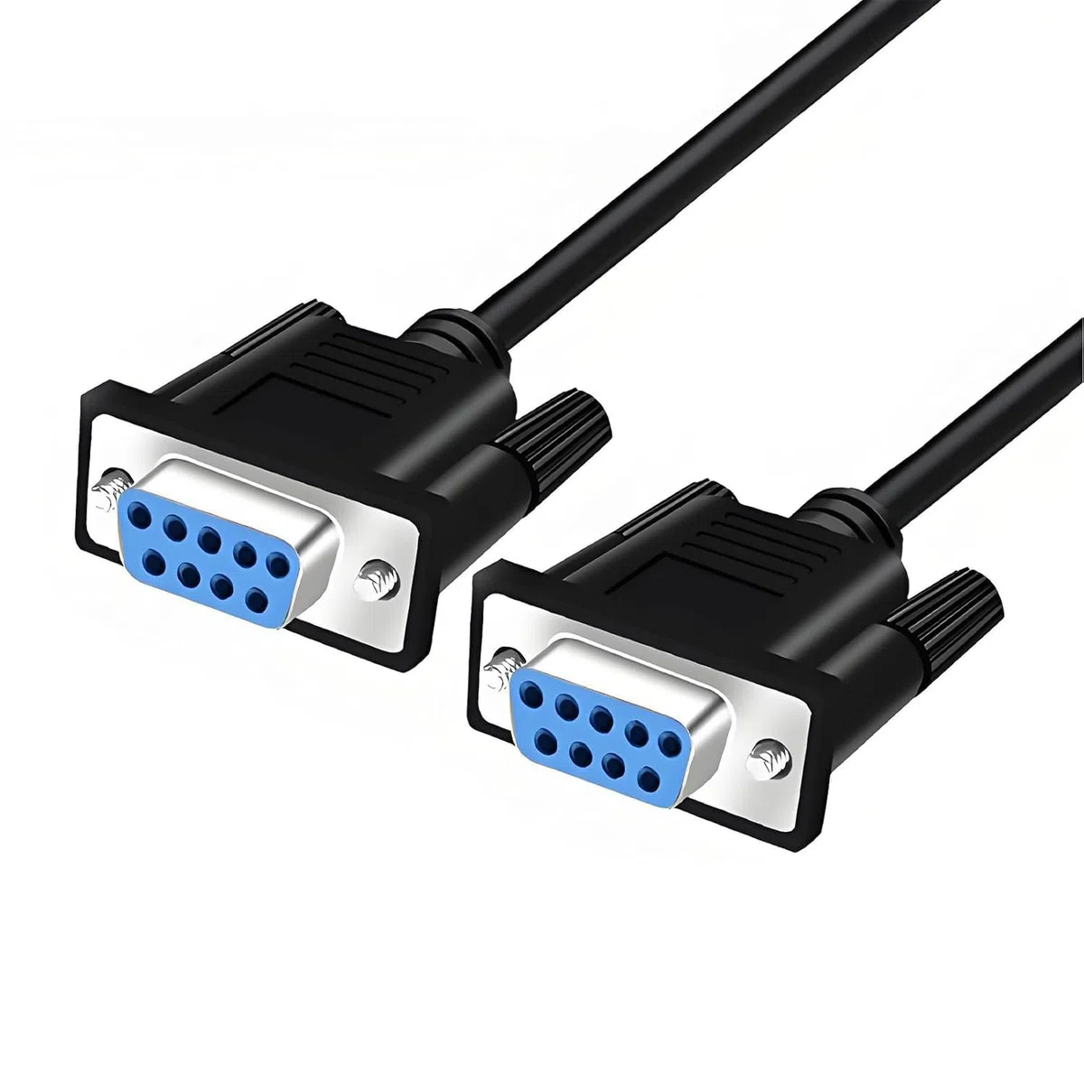Harrisen Cavo seriale da femmina a femmina RS232, prolunga da 9 pin, 28 AWG da 3 m, connettore seriale per laptop