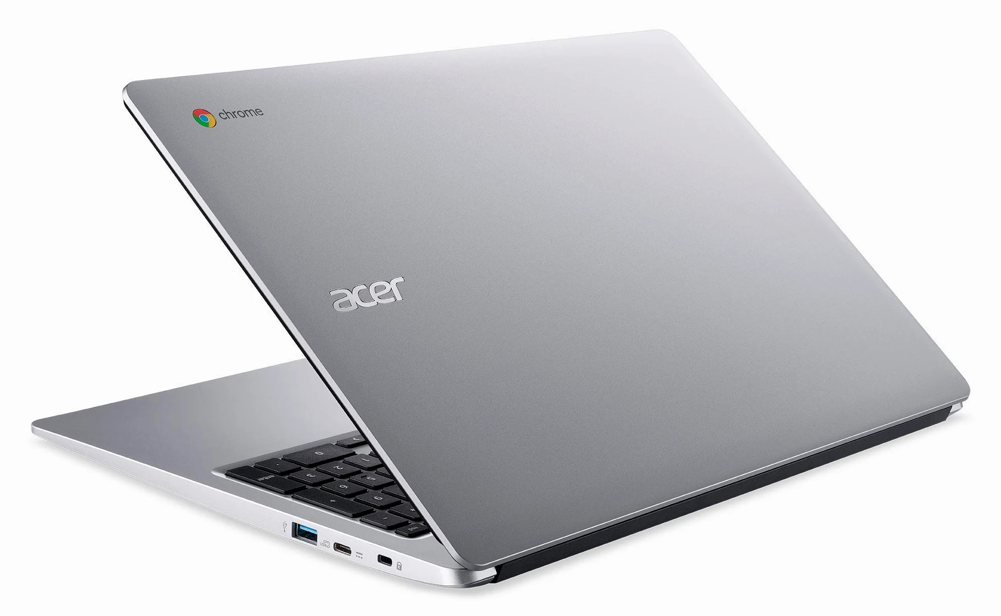 Acer Chromebook 315 CB315-3H-C417 Laptop da 15.6 pollici HD, PC notebook (Intel Celeron N4000, 4 GB di RAM, 32 GB eMMC, grafica Intel UHD, Chrome OS) - Tastiera AZERTY (francese), portatile grigio