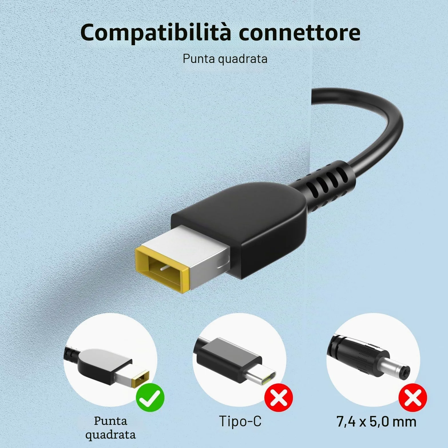 300W Adattatore Compatibile con Lenovo Legion Gaming Notebook 5 7 5i 7i Pro5 Pro5i Pro7 ThinkPad R9000P Y9000K Y9000X R7000P 9000K ADL300SDC3A SA10R16956 5A10W8628928989899 USB quadrati Tipi