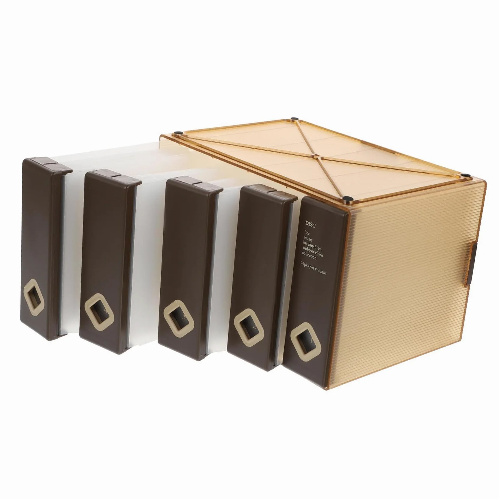 Cofanetto CD di capacità Custodia Disc Storage Case per Dischi Protezione da Polvere e Graffi Organizer Pratico e Elegante
