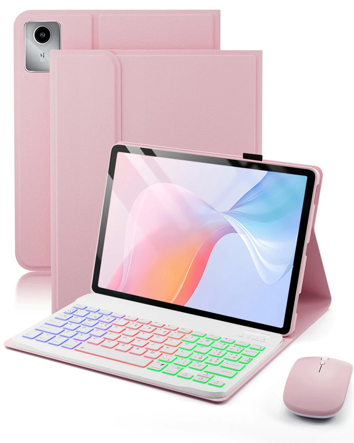 Per Lenovo Tab M11 (TB330) 2024 11 Pollici/Lenovo Idea Tab (TB-336ZU TB-336FU) 2025 11 Pollici Cover Con Wireless Bluetooth Italiano (QWERTY) Tastiera Retroilluminati e Mouse Backlit Keyboard Case