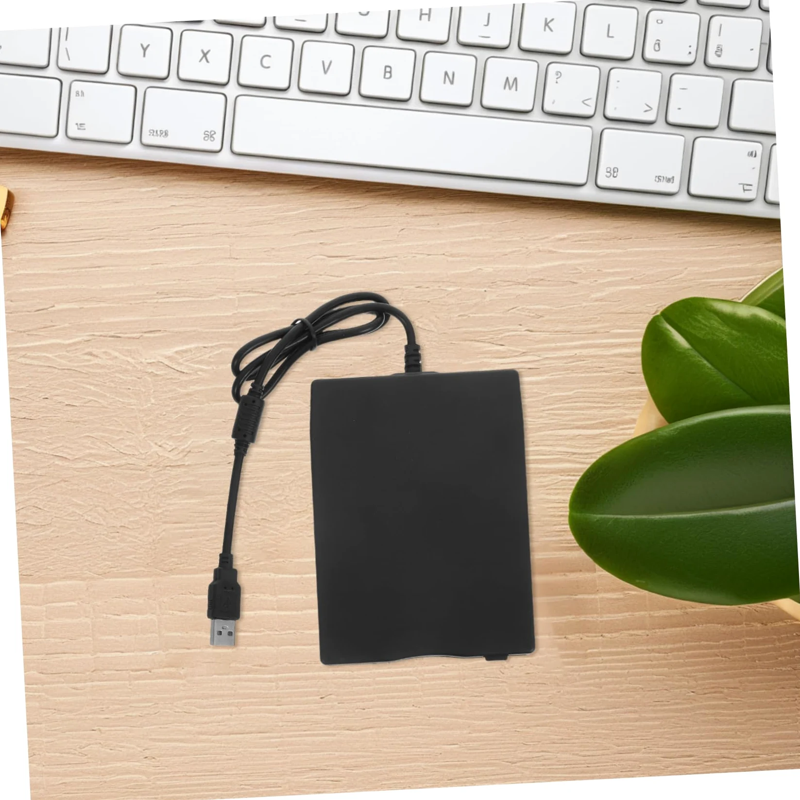 NUOBESTY Lettore di Dischetti Esterno USB 2.0 per Laptop e Desktop, Leggero, Compatibile con Sistemi Operativi, Nero Abs