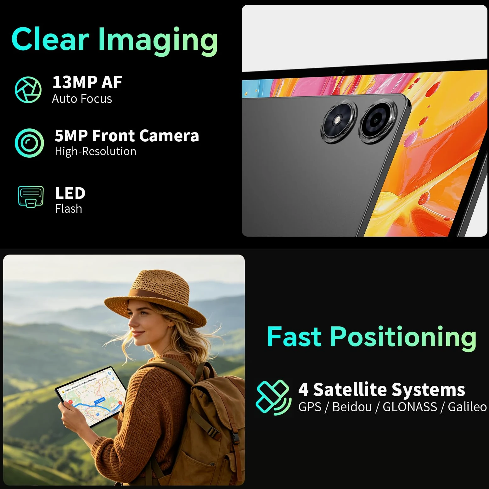 TECLAST P50T Tablet 11" 90Hz Android 16, 16GB+128GB 8000mAh BT 5.2 WiFi 6 | Gemini AI/TF 5TB/13+5MP/Widevine L1/2GHz Octa-Core/GPS/OTG, Tablet con Custodia+Penna