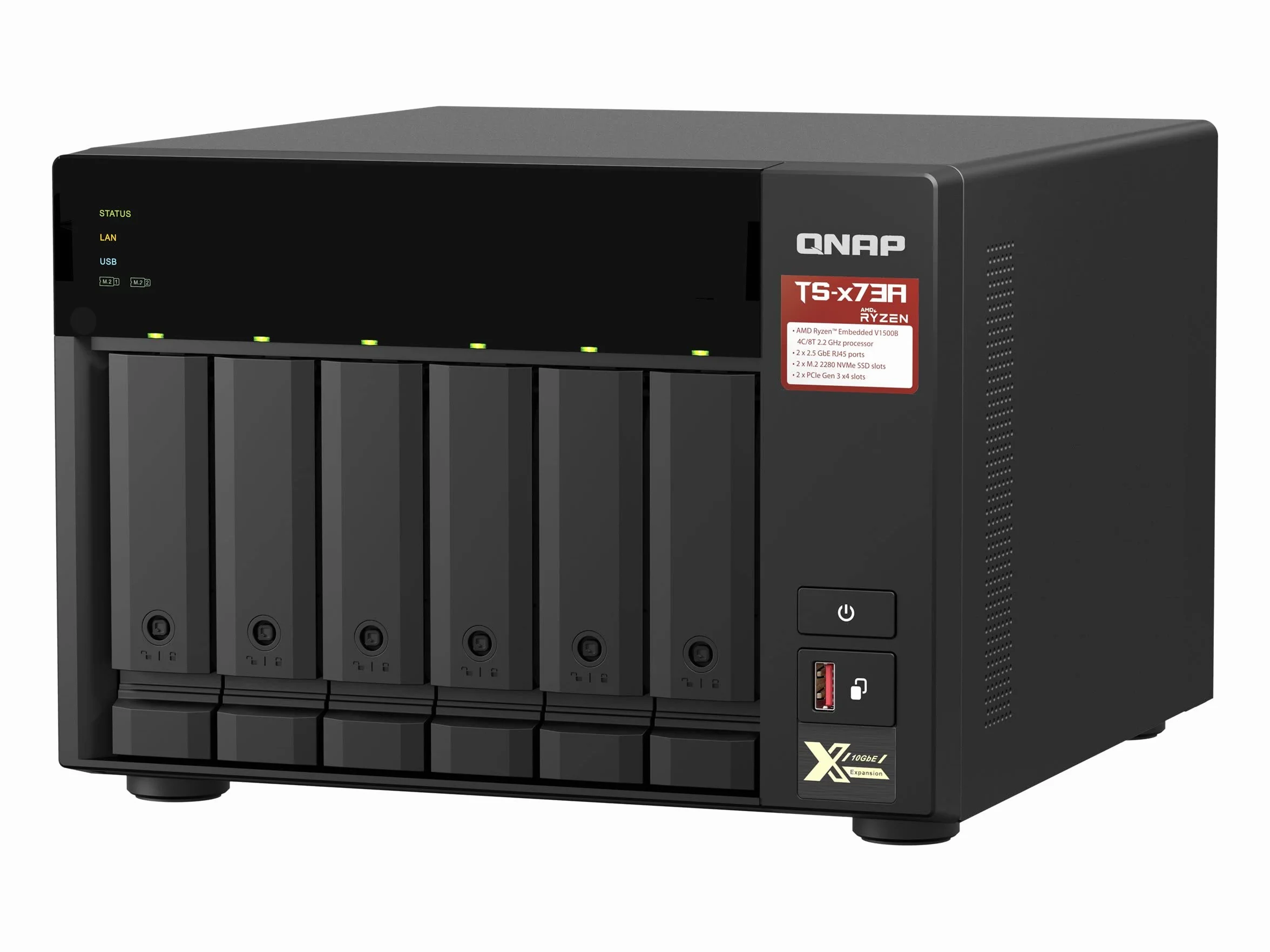 QNAP TS-673A-8G Serveur NAS 6 Baies