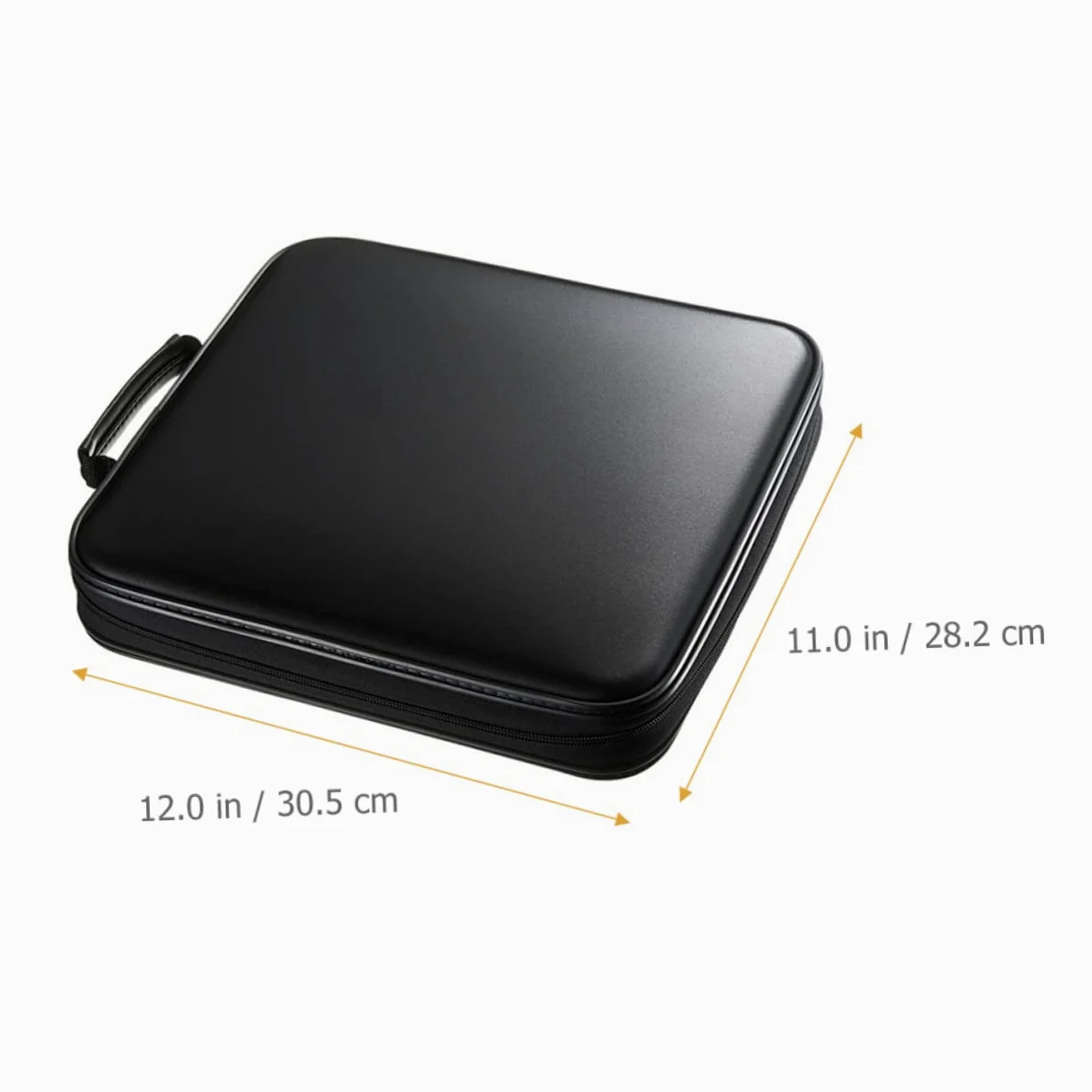 Porta CD in Plastica Cerniera Custodia Portatile per Dischi Contenitore per Dvd Maniglia per Trasporto Facile e Protezione da Graffi