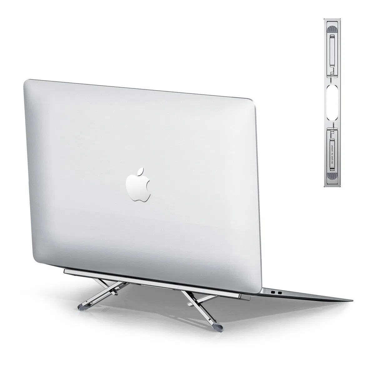 Supporto pieghevole per computer portatile, regolabile in altezza, per computer portatile, portatile, per scrivania, compatibile con MacBook Air Pro, Dell, HP, 10-15,6"