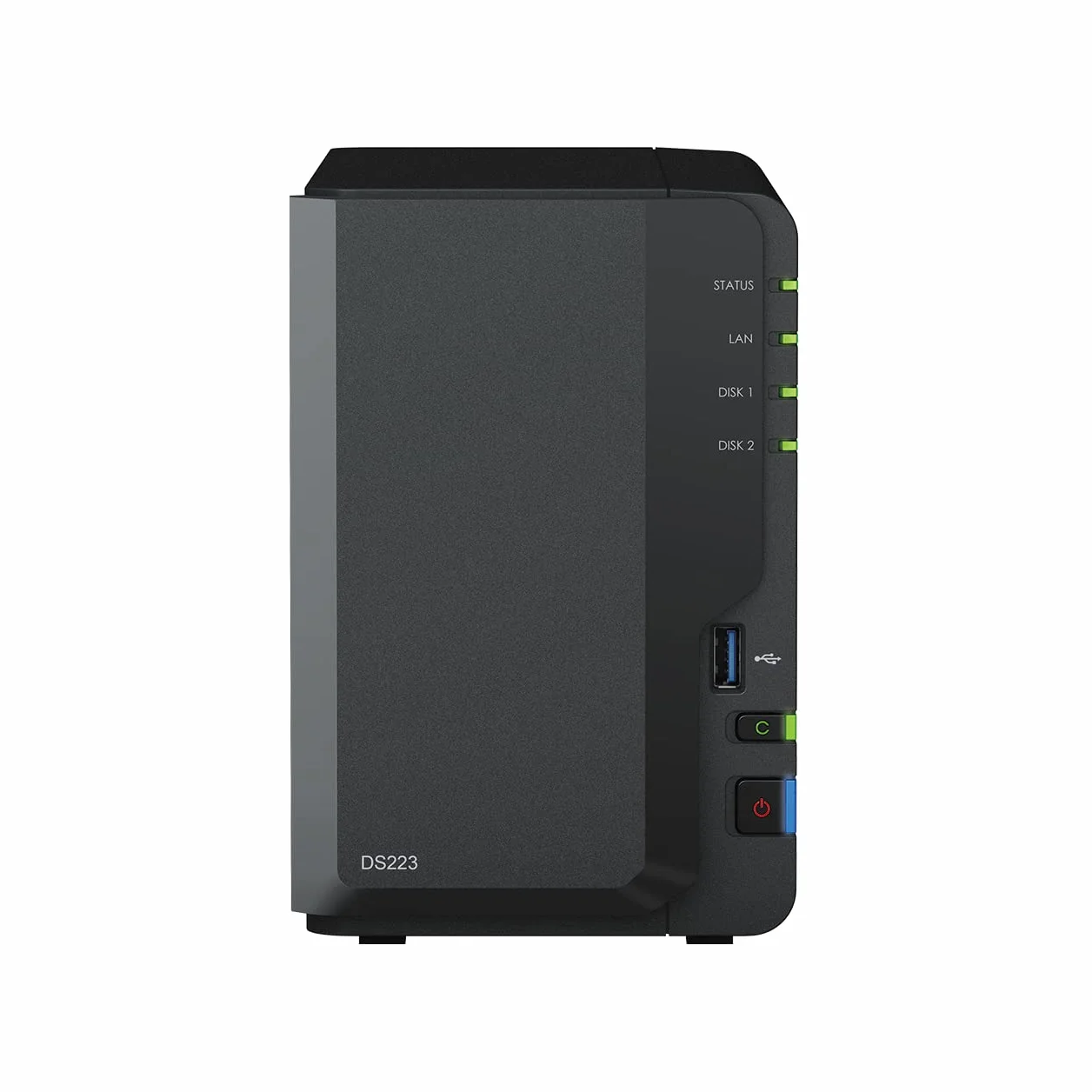 Synology DS223 Diskstation NAS a 2 bay (Realtek RTD1619B quad-core 2 GB Ram 1 porta LAN RJ-45 1GbE) bundle da 12 TB con 2 x 6 TB Seagate IronWolf NAS HDD