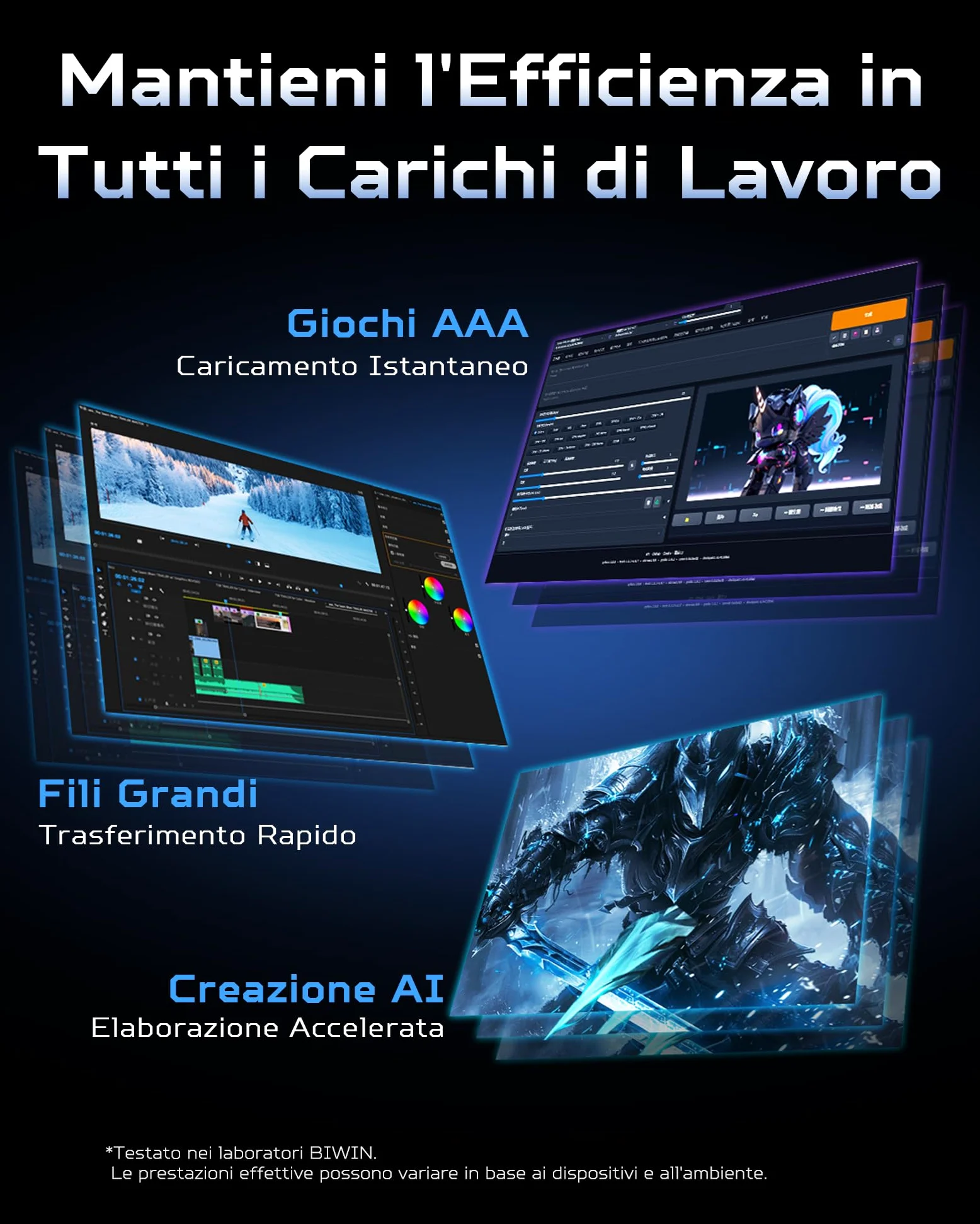 Acer Predator GM9 M.2 NVMe SSD 1TB PCIe 5.0 – Velocità di lettura fino a 14500 MB/s – Disco interno Gen5 per uso professionale – Alimentazione per il gioco compatibile con PC e laptop.