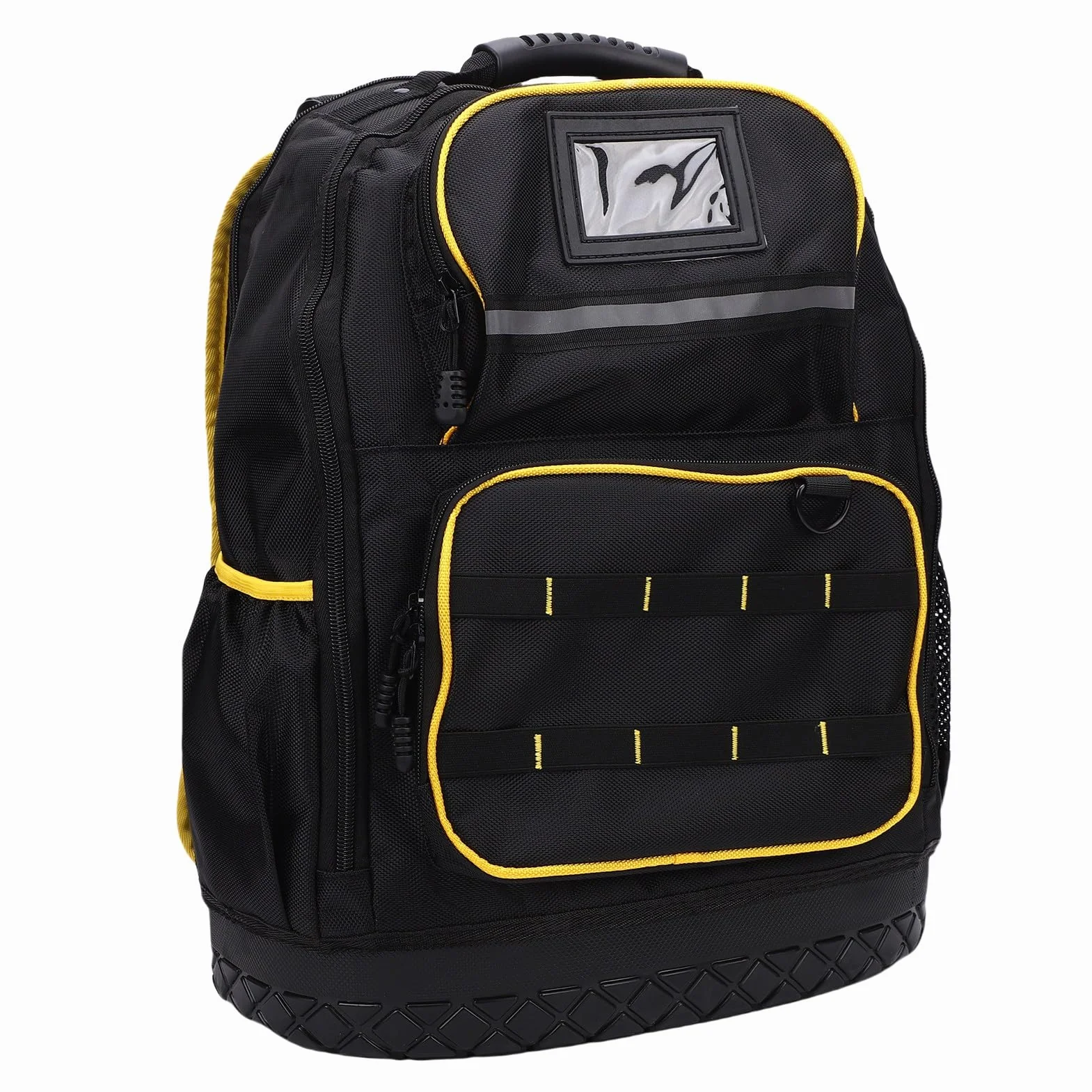 Tosuny Zaino Portautensili con Tasche Multiple, Custodia Imbottita per Laptop, Borsa Portautensili con Fondo Rigido in Tessuto Oxford Resistente con Custodia e Cavo USB
