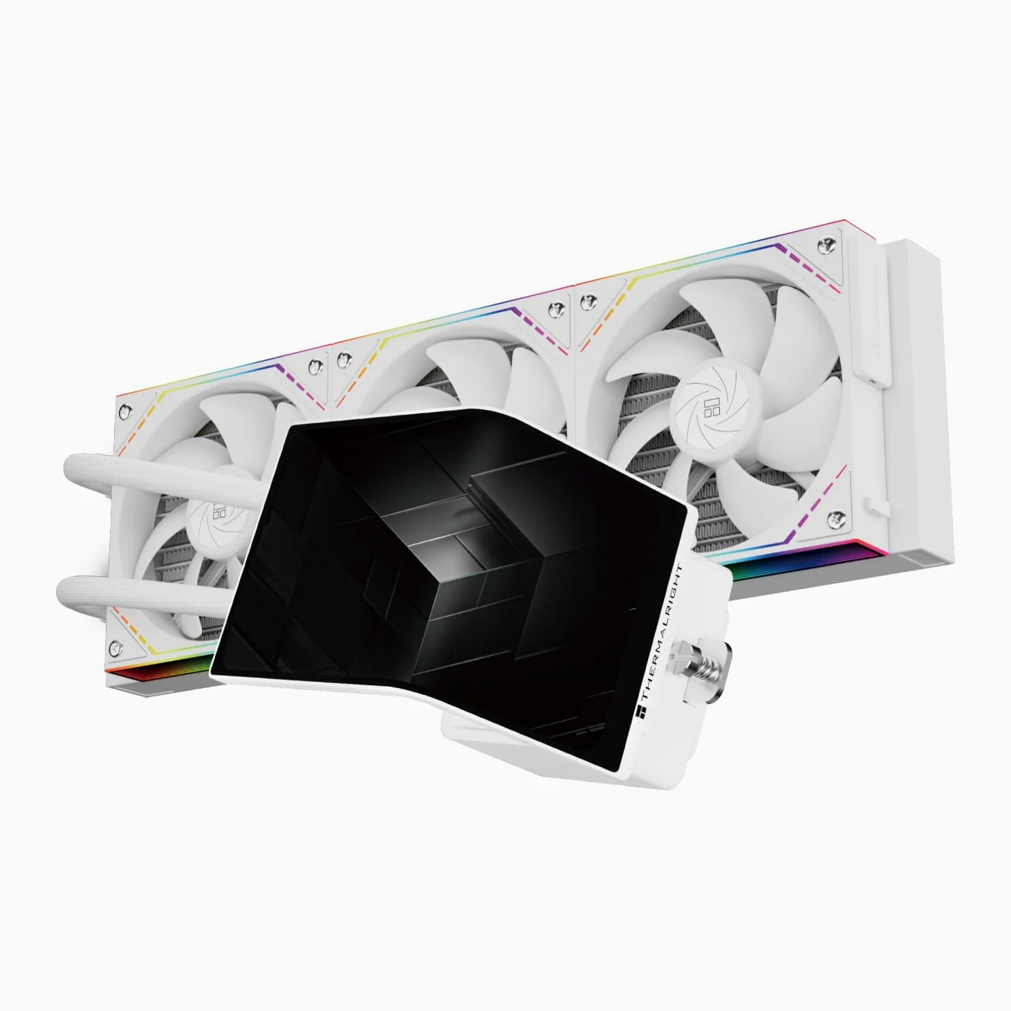 Thermalright TR Levita Vision 360 ARGB - Raffreddatore per CPU AIO, senza fili, con risoluzione 2400 x 1080, per AM4/AM5, Intel LGA1851/1700, schermo 3D da 6,67"