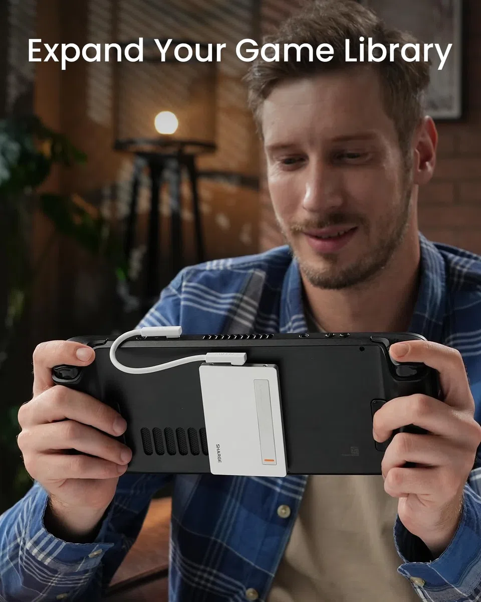 Sharge Set di Aspirazione Magnetica - Cuscinetto e 2 Anelli per Alloggiamento SSD Disk Plus e Altri Dispositivi Elettronici - Supporto per Telefono Auto