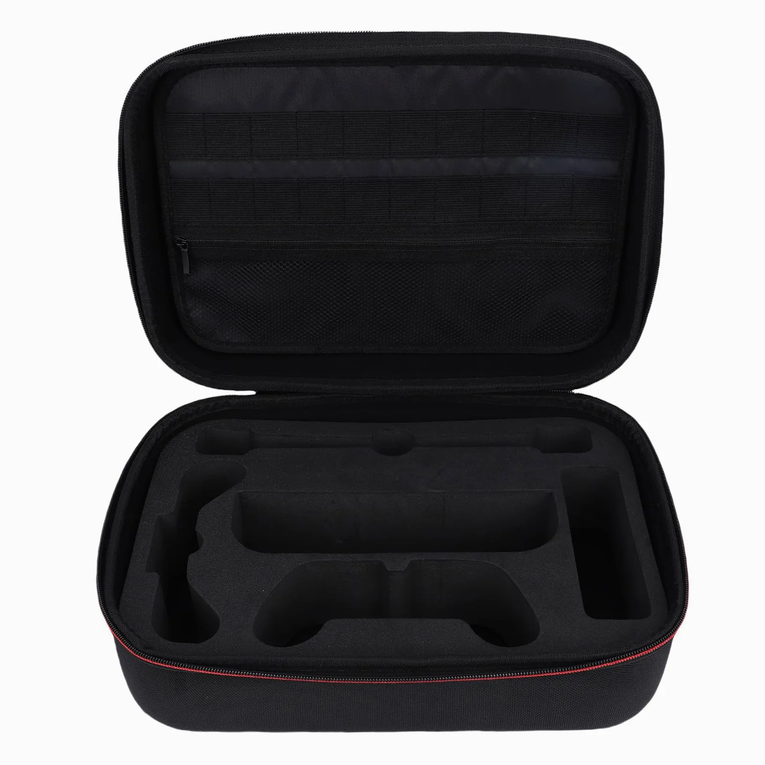 Cryfokt Custodia da Trasporto Adatta per 2 Console, Custodia per Console di Gioco con Scomparti Spaziosi, Doppie Cerniere Lisce, Ideale per Riporre la Casa, Gite (con cinturino)