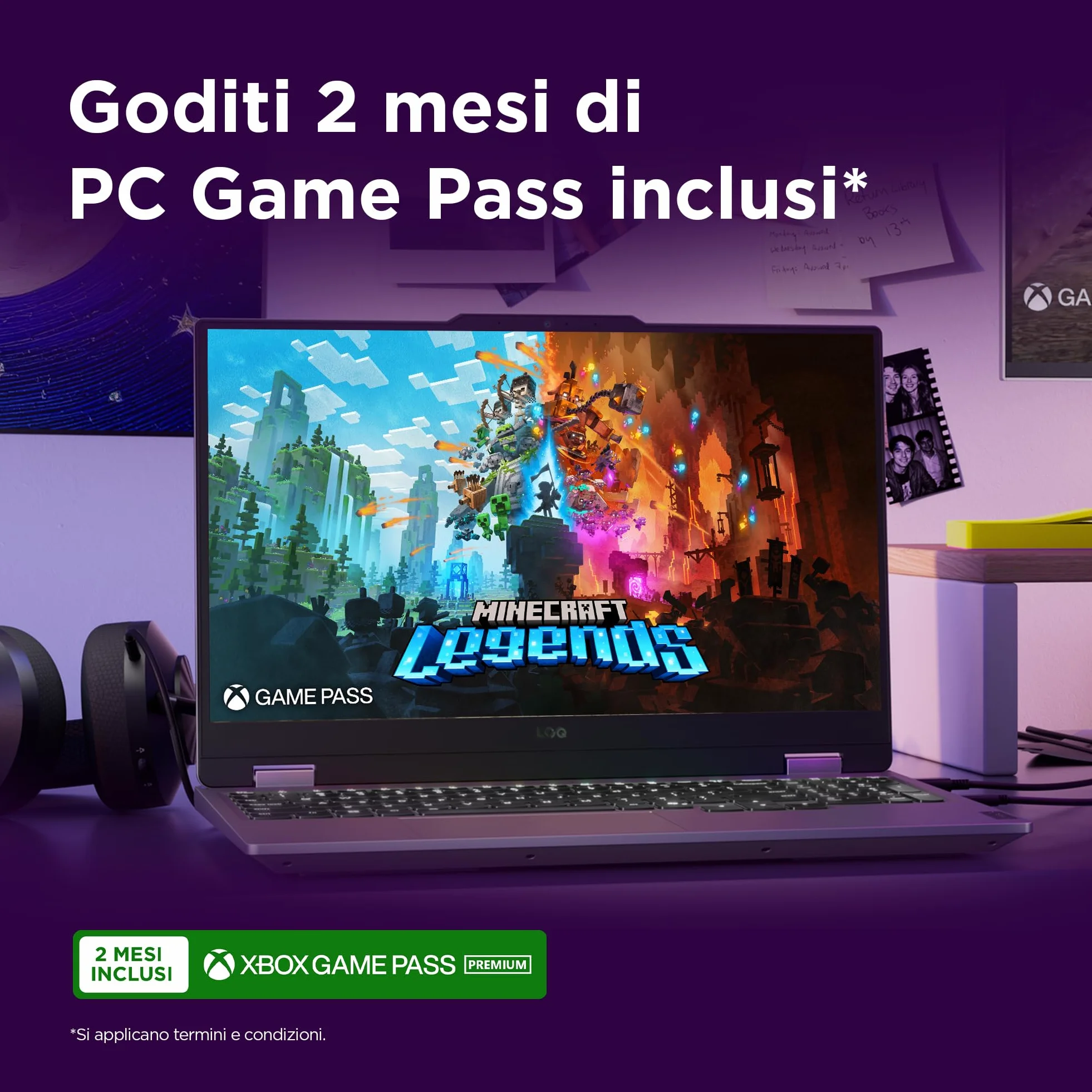 Lenovo LOQ 15" 144Hz Notebook Gaming, NVIDIA GeForce RTX 5070 8GB GDDR7, Intel Core i7-13650HX, RAM 32GB DDR5, 1TB SSD M.2 2242 PCIe 4.0, FHD, Windows 11, Tastiera retroilluminata