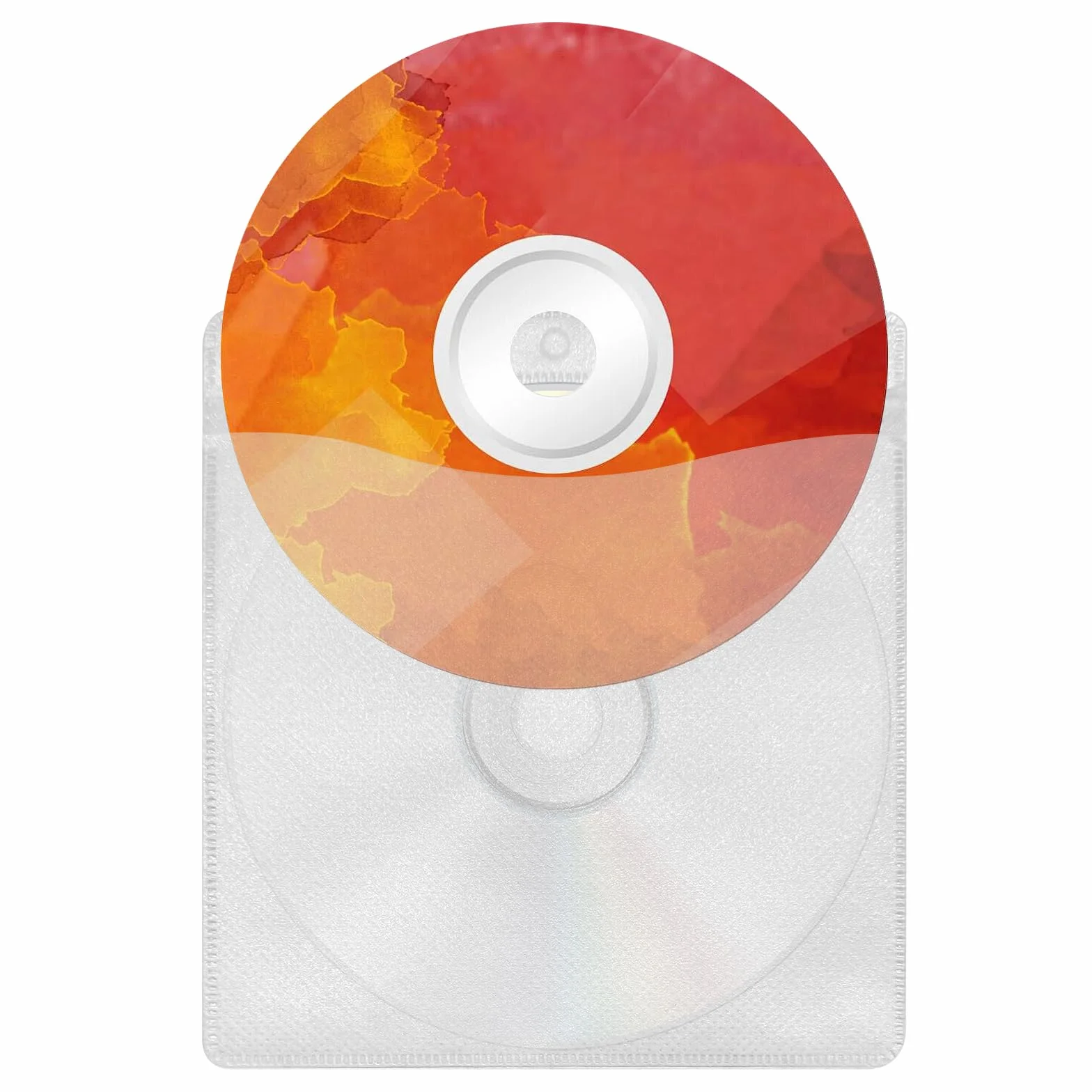 APOMOONS 100 Pezzi Custodia CD/Dvd Plastica Polipropilene Trasparenti Doppia Faccia Porta CD Custodia per la Conservazione CD/Dvd Adatto per CD Singoli E Doppi (Bianco)