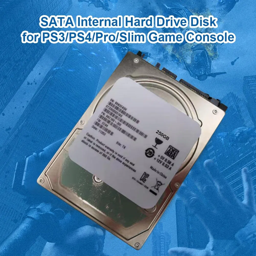 Hard disk interno con interfaccia SATA per console di gioco Sony PS3/PS4/Pro/Slim