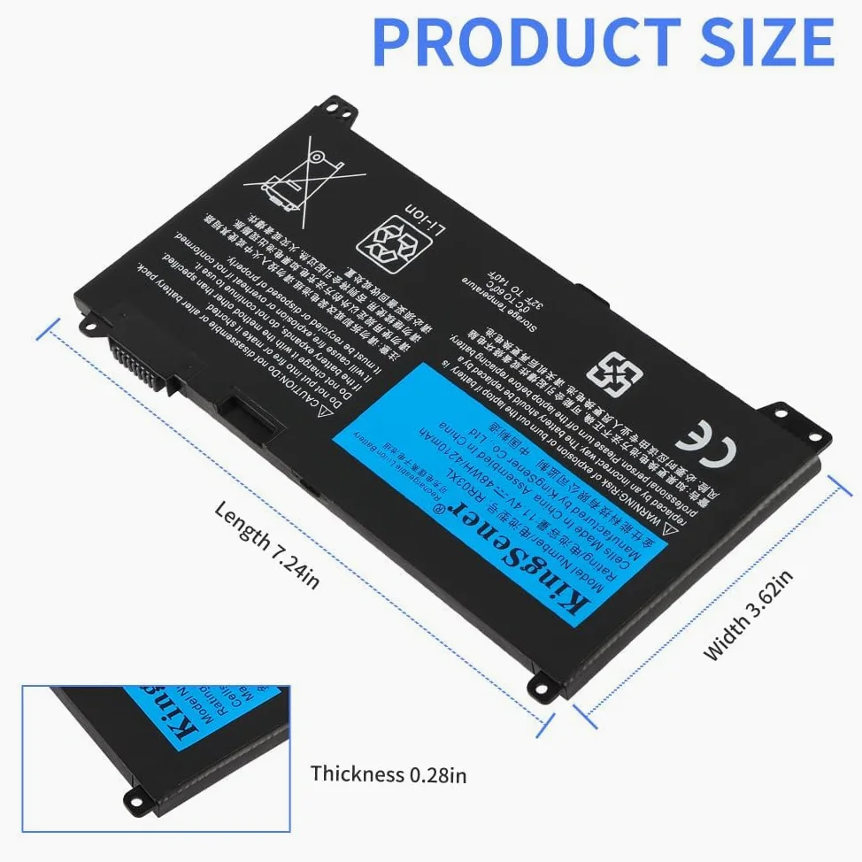 RR03XL Batteria per PC portatile HP ProBook 430 440 450 455 470 G4 G5 MT20 HSTNN-PB6W HSTNN-LB7I HSTNN-LB71 851477-421 851477-541 851477-831 HSTNN-UB7C 48WH 11.4V