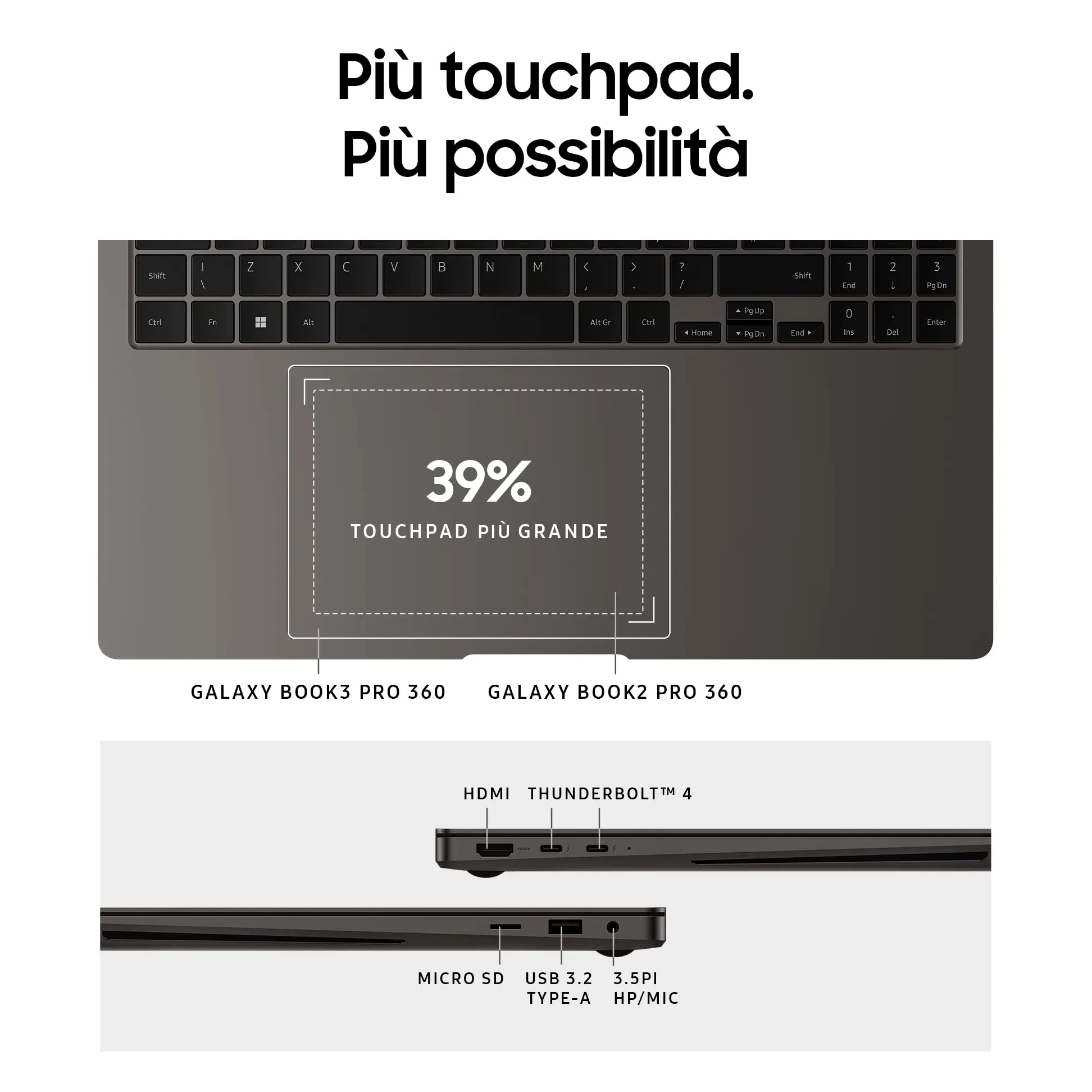 Samsung Galaxy Book3 Pro 360 Laptop, 16" Dynamic AMOLED 2X touch, S Pen, Intel EVO, Intel Core i7-1360P 13th gen, 16GB RAM, 512GB SSD, Windows 11 Home, Graphite
