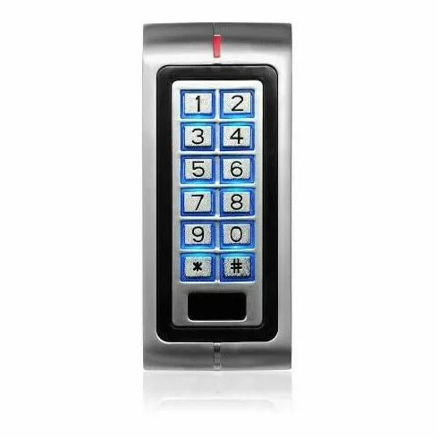 Dieffematic Tastiera Numerica Accessibile con Connessione RF, Ideale per Automazioni e Accessi, Argento, Plastica