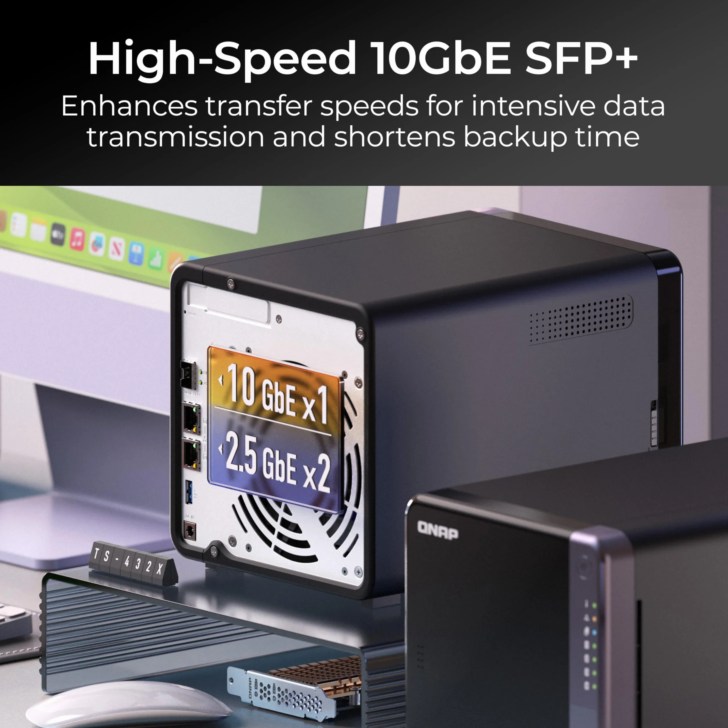 Qnap TS-432X-4g, Nas, Tower, Alpine, Alpine AL-524, 4gb, Ddr4