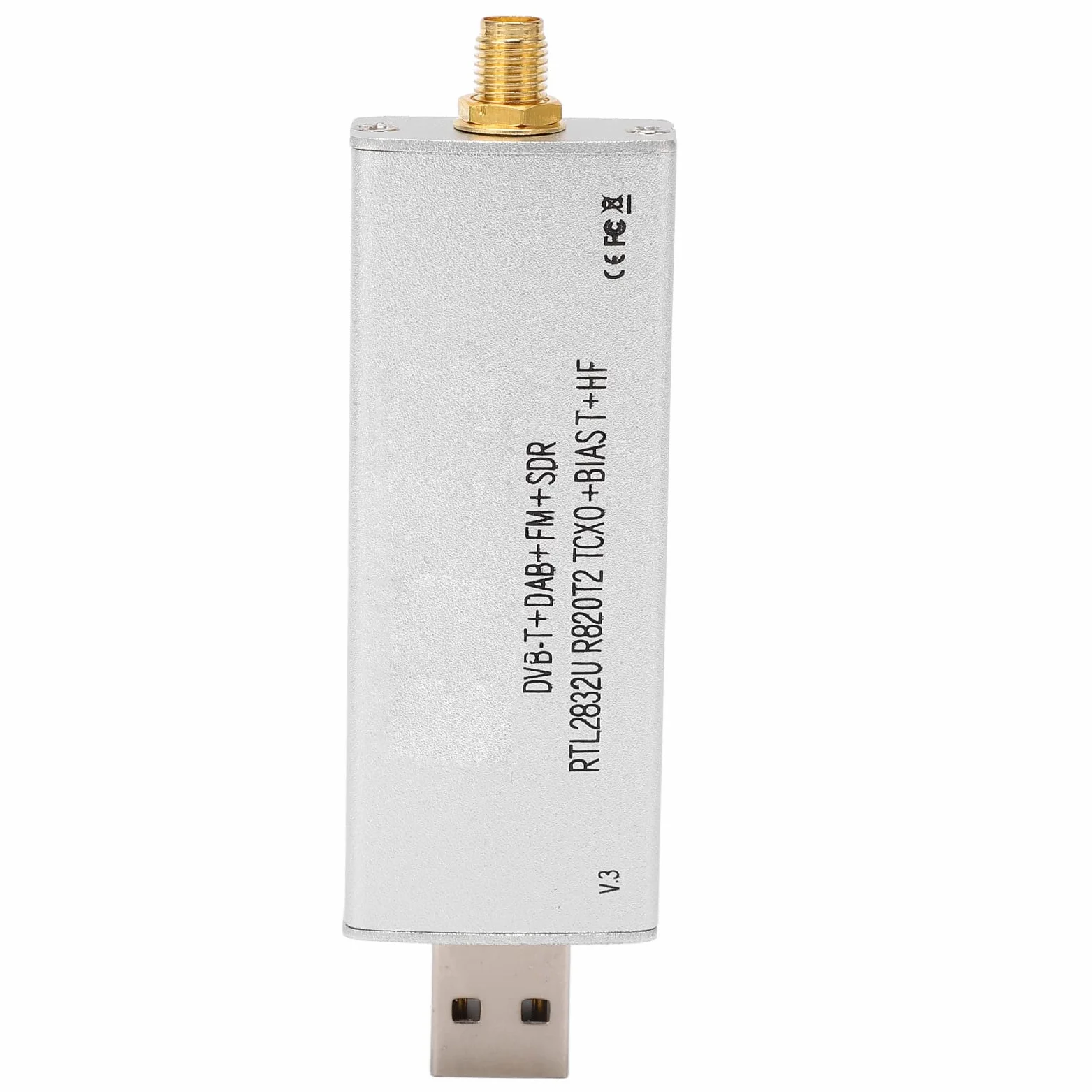 Ricevitore Audio RTL SDR R820T2 RTL2832U 1PPM TCXO SMA 500KHz‑1766MHz per la Ricezione del Segnale Ricevitore Audio RTL