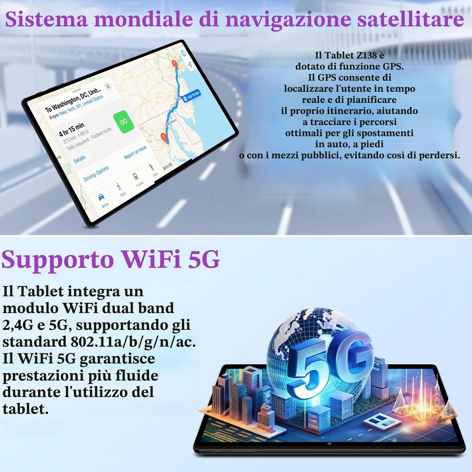 ZIOVO Tablet Bambini 10 Pollici Tablets Android 15, 30GB RAM+64GB ROM(TF 2TB), 5G WiFi Tablets,Gemini AI/Octa-Core/Widevine L1/Face ID/Parentale Controllo/6000 mAh/BT 5.0, Tablet con Eva Caso - Rosa