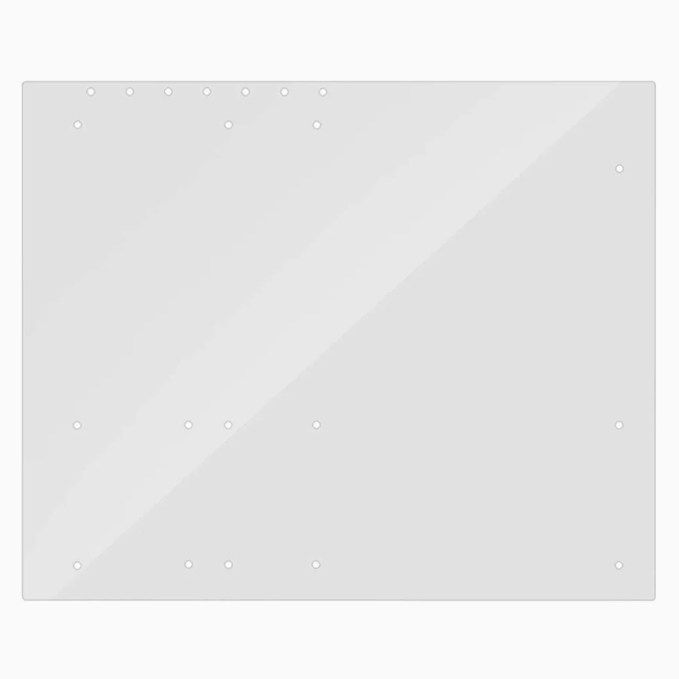 Yctze Custodia per Computer in Acrilico Trasparente a Telaio Aperto con Supporto Base per Schede Madri ATX, Desktop e Periferiche Fai-da-te, Piastra di Montaggio Micro-ATX,