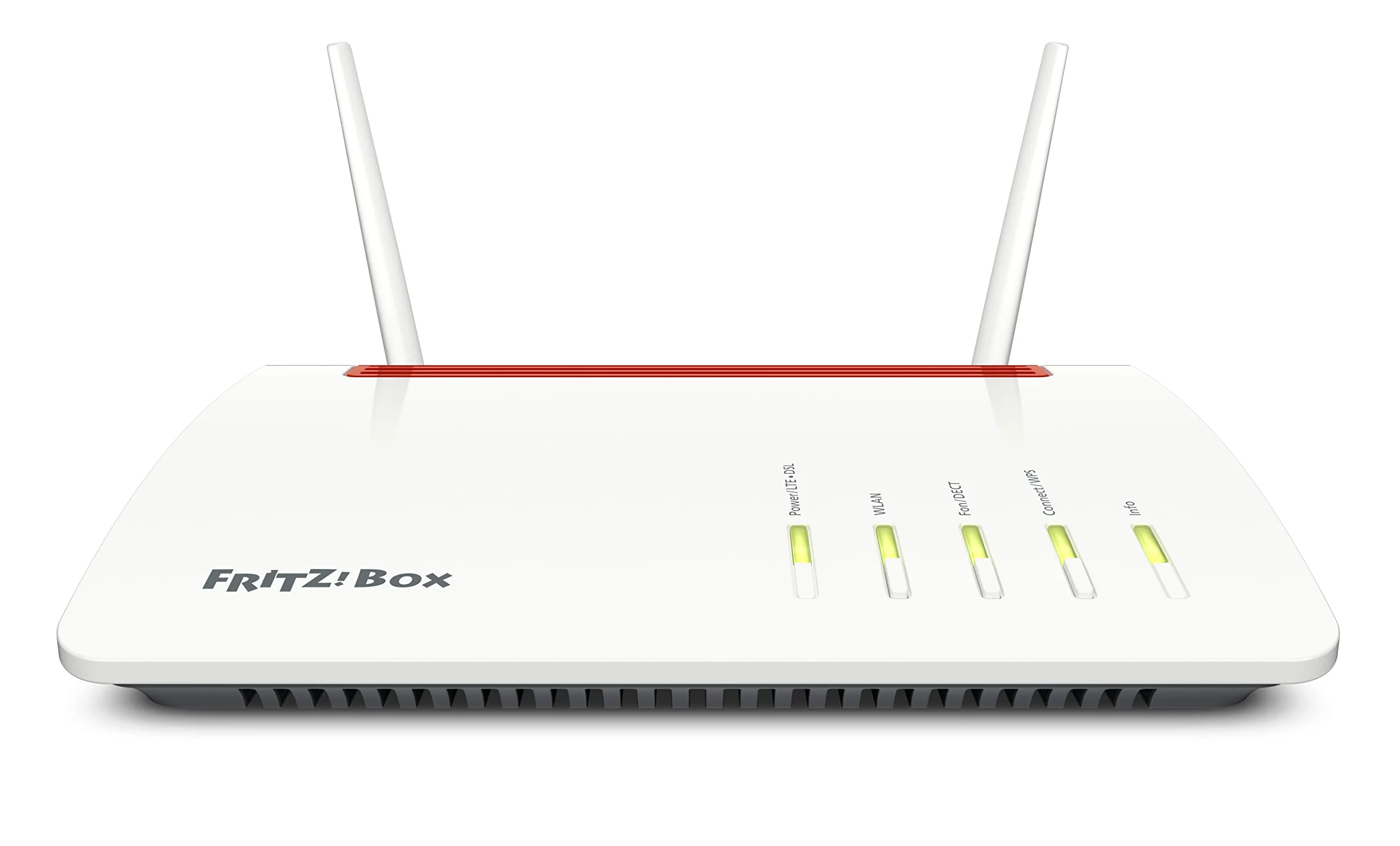 FRITZ!Box 6890 LTE & Vdsl/Adsl2 Edition International, Modem Router combo con Wi-Fi Dual Band fino a 2.533 Mbits/s, Mesh, 4x Gigabit Lan, VoIP, Base Dect, SIM Slot, Interfaccia in Italiano