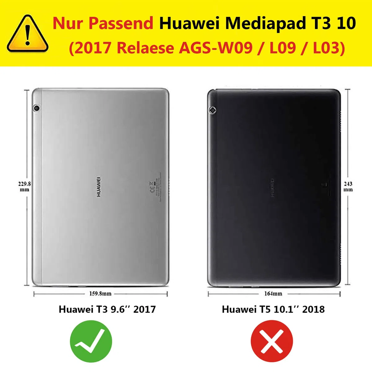 Custodia per Huawei MediaPad T3 10 Tablet 9.6 inch (AGS-W09 AGS-L09 AGS-L03) - Rotazione di 360 gradi Custodia protettiva completa per supporto,Con Penna Stilo, Pellicola Per Schermo (Purple)