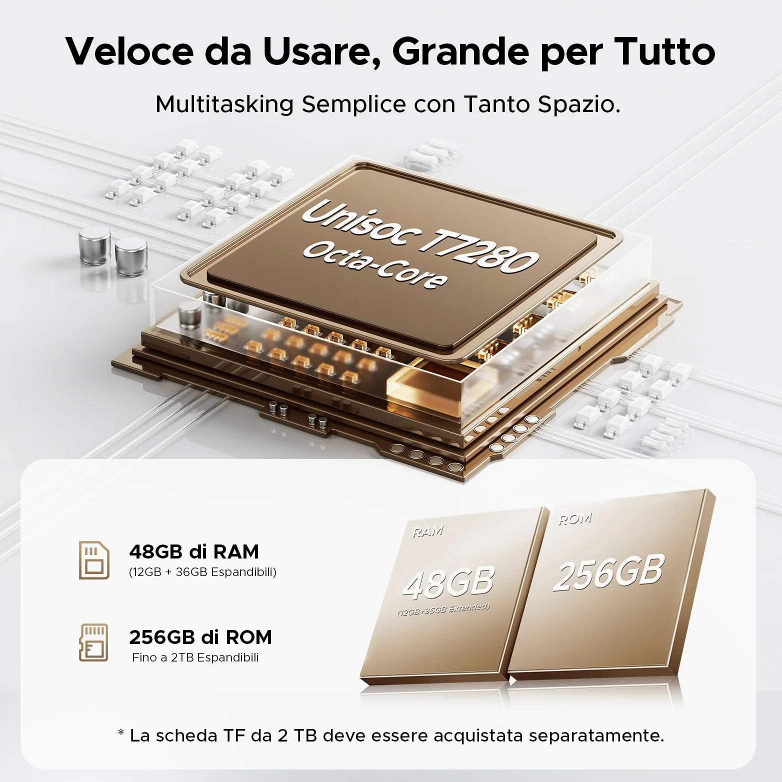 P13 Pro Tablet 13 Pollici, IPS 2.4K, 120Hz,T7280 Octa-Core, 48GB+256GB(TF 2TB), 12000mAh/18W, 16MP+8MP, 4G LTE, Gemini AI Tablet android 16, Face ID/WiFi5/GPS/FM/con Tablets Tastiera e Penna, Grigio