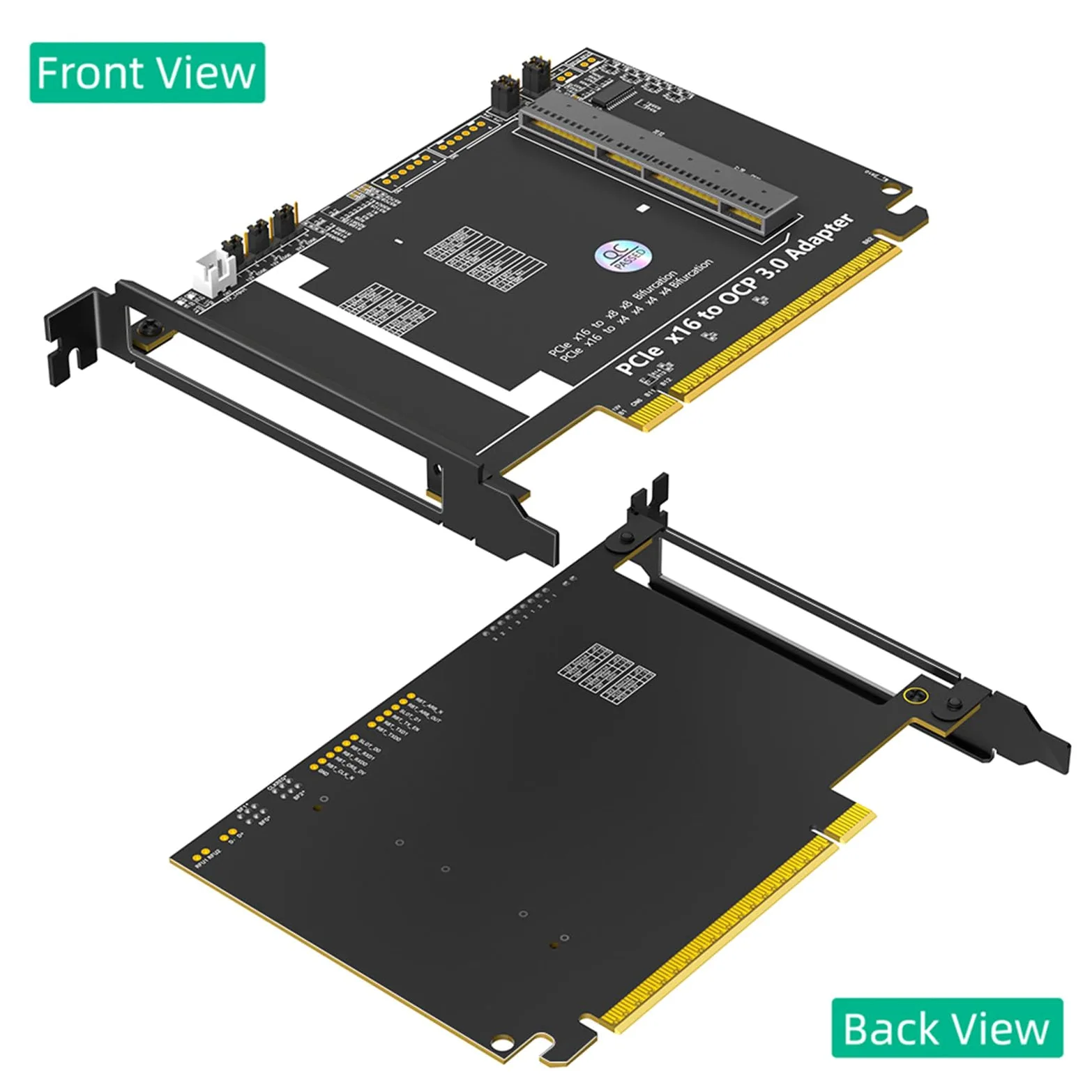 Scheda di rete di conversione OCP NIC3.0 a PCIe 5.0 X16 per server | Trasferimento dati a piena velocità per data center in rete con durabilità industriale e server di sistemi multipli